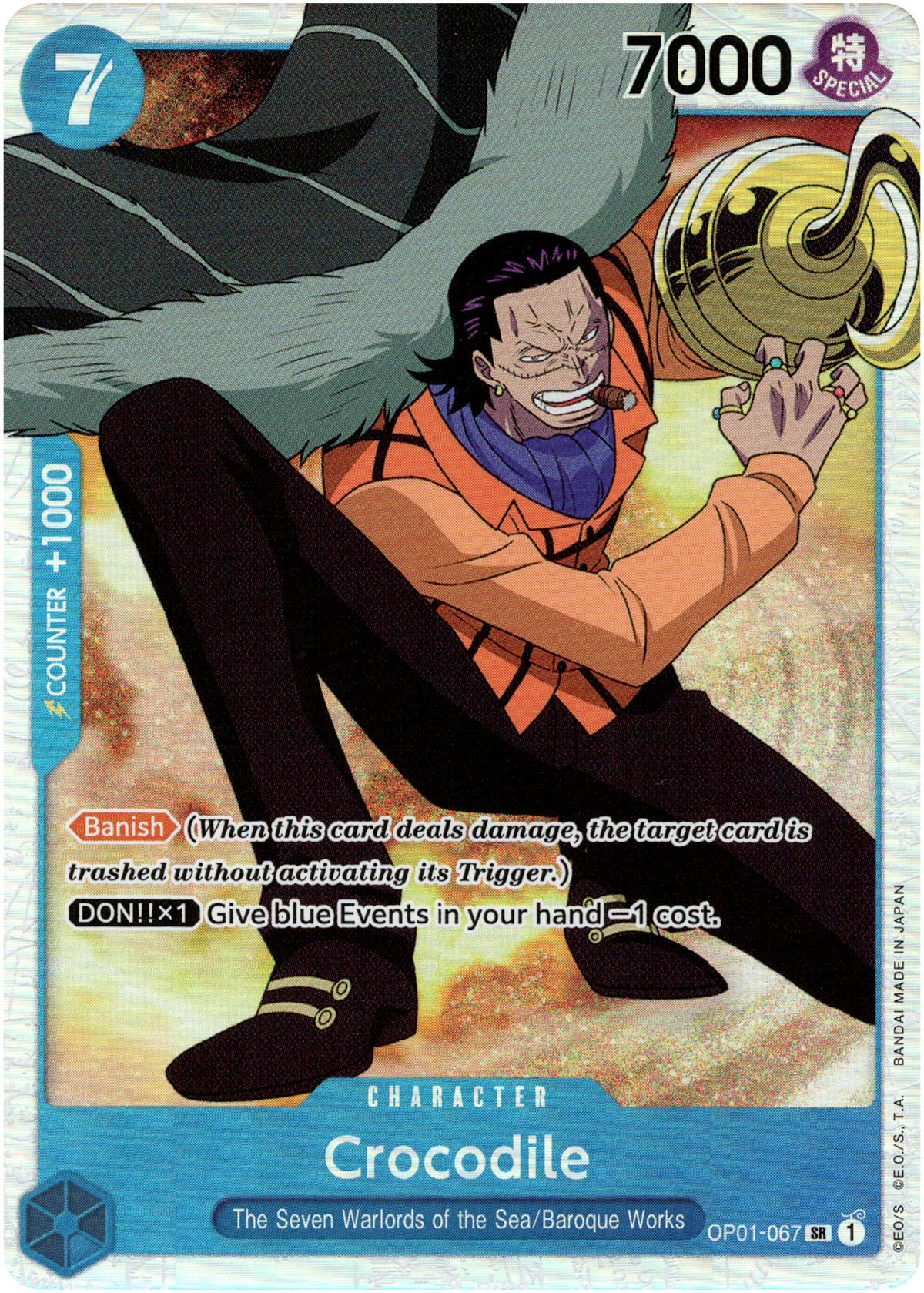 Crocodile - OP01-067 SR - Romance Dawn - Foil - Card Cavern