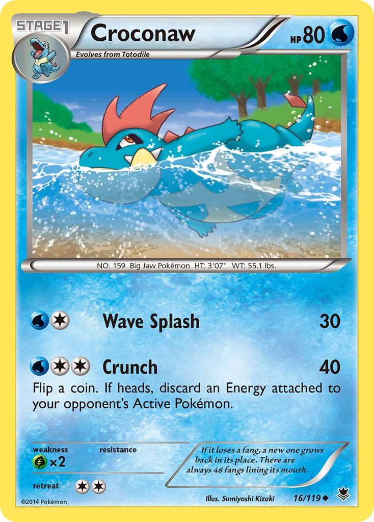 Croconaw - 16/119 - Phantom Forces - Card Cavern
