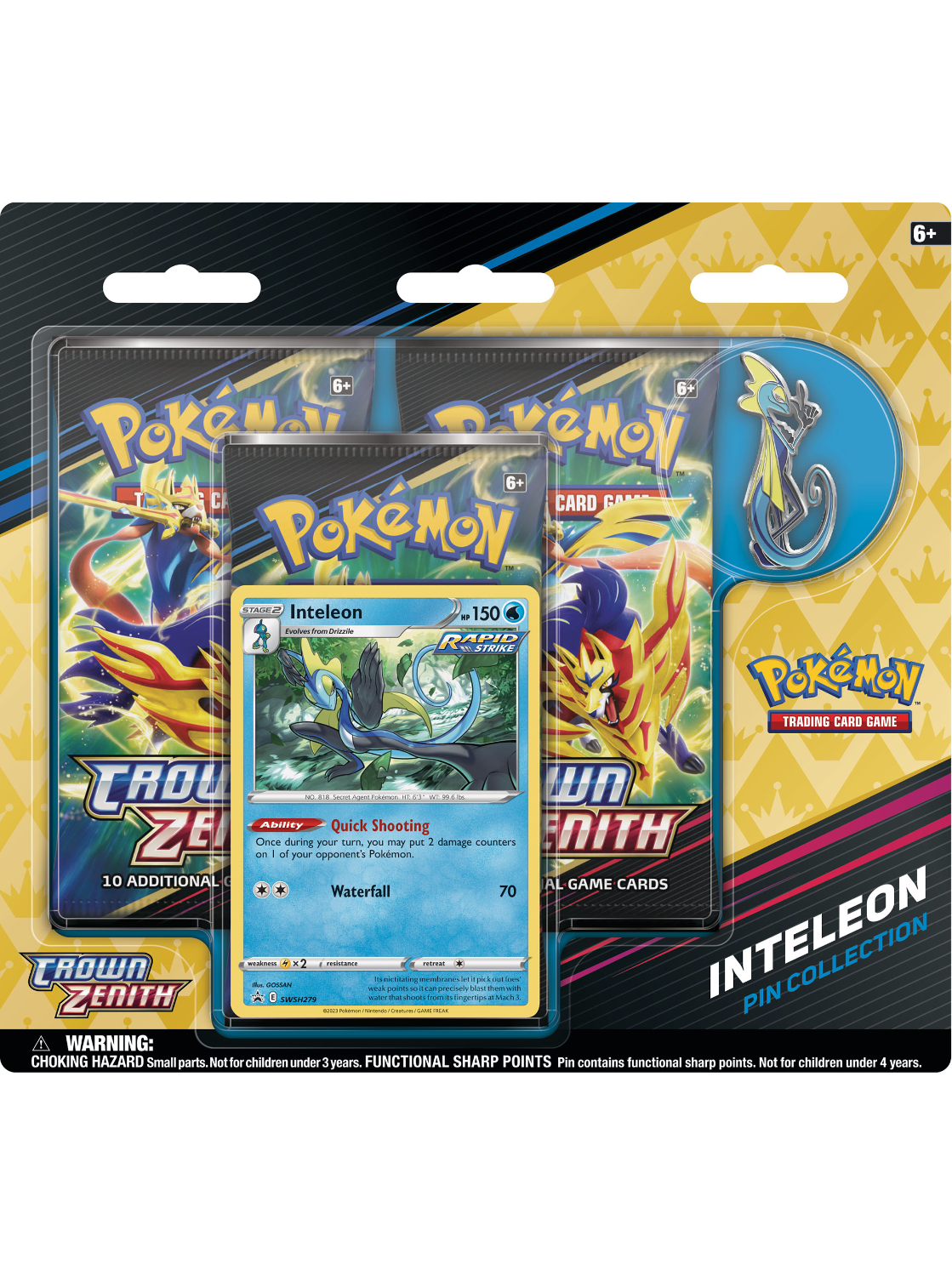 Crown Zenith Pin Collection with Inteleon SWSH279 - Card Cavern