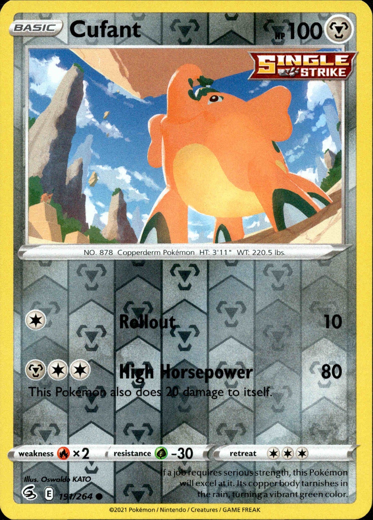 Cufant - 191/264 - Fusion Strike - Reverse Holo - Card Cavern