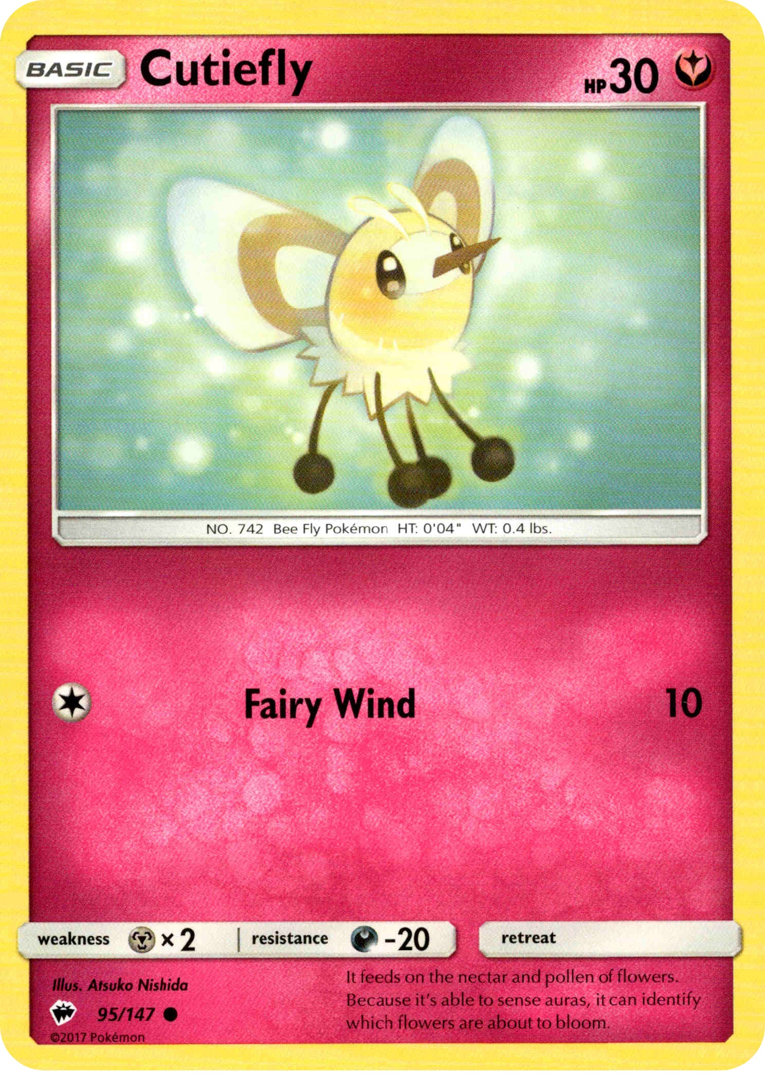 Cutiefly - 95/147 - Burning Shadows - Card Cavern