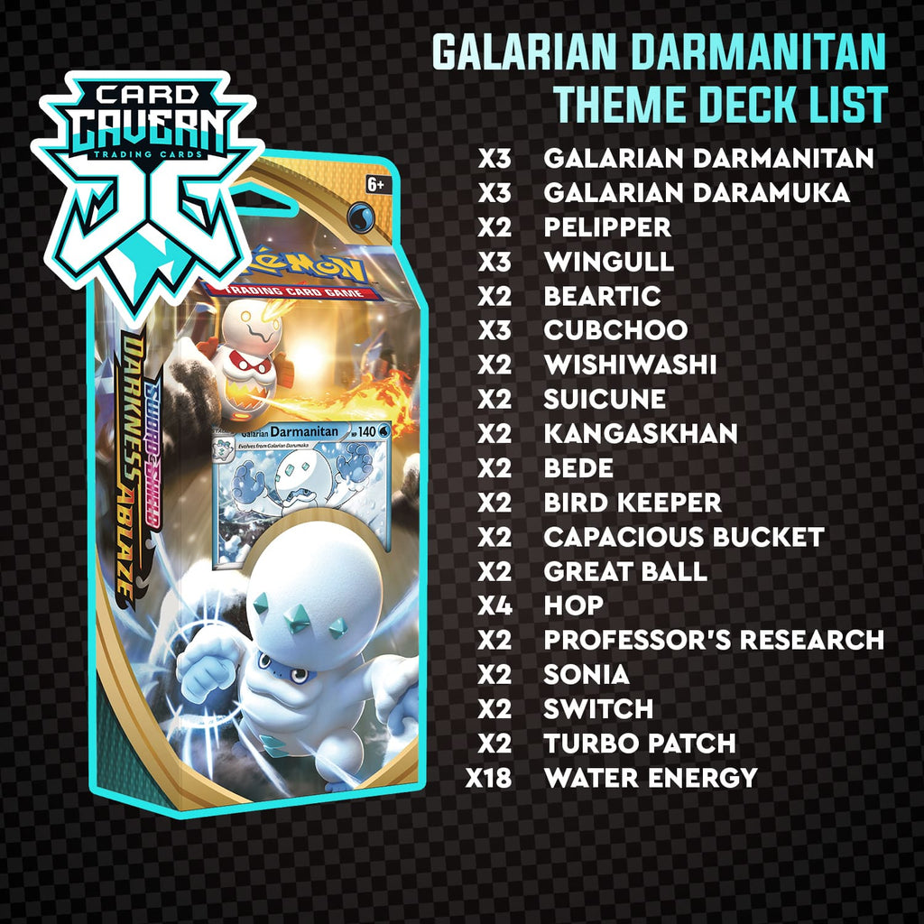 Galarian Darmanitan Theme Deck - Darkness Ablaze - PTCGO Code Card Cavern Trading Cards, LLC Galarian Darmanitan Theme Deck - Darkness Ablaze - PTCGO Code Card Cavern Trading Cards, LLC