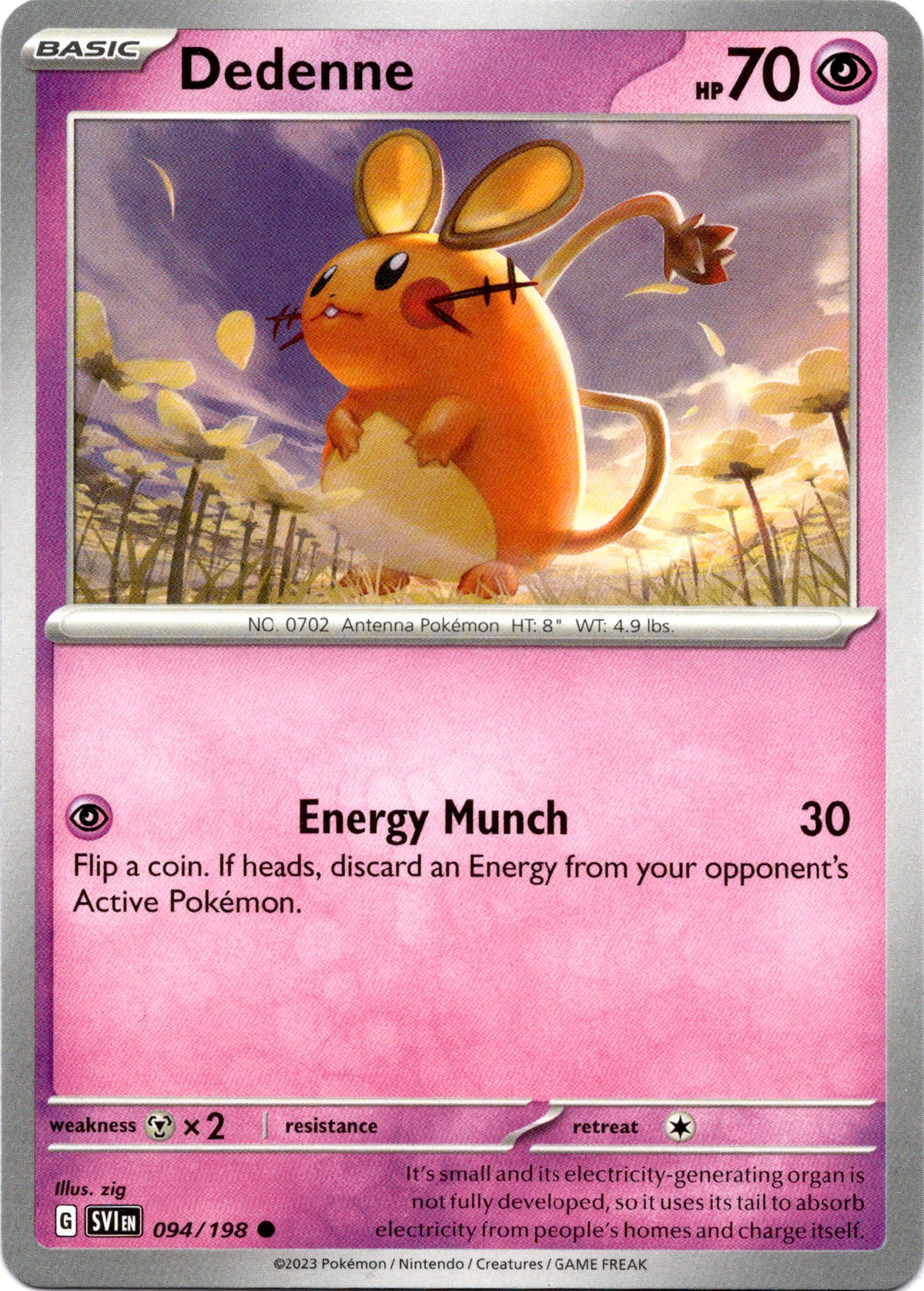Dedenne - 094/198 - Scarlet & Violet - Card Cavern