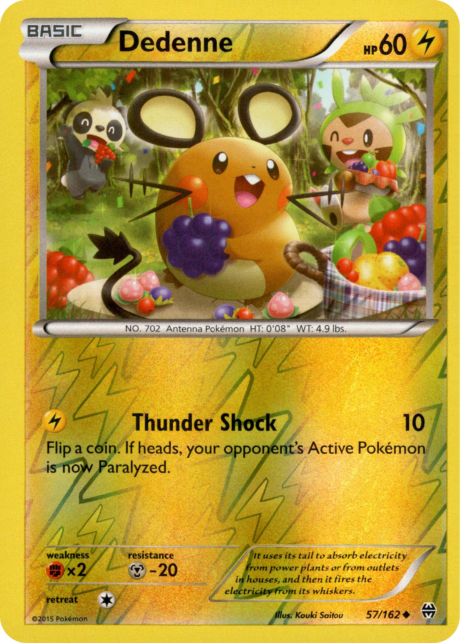 Dedenne - 57/162 - BREAKthrough - Reverse Holo - Card Cavern