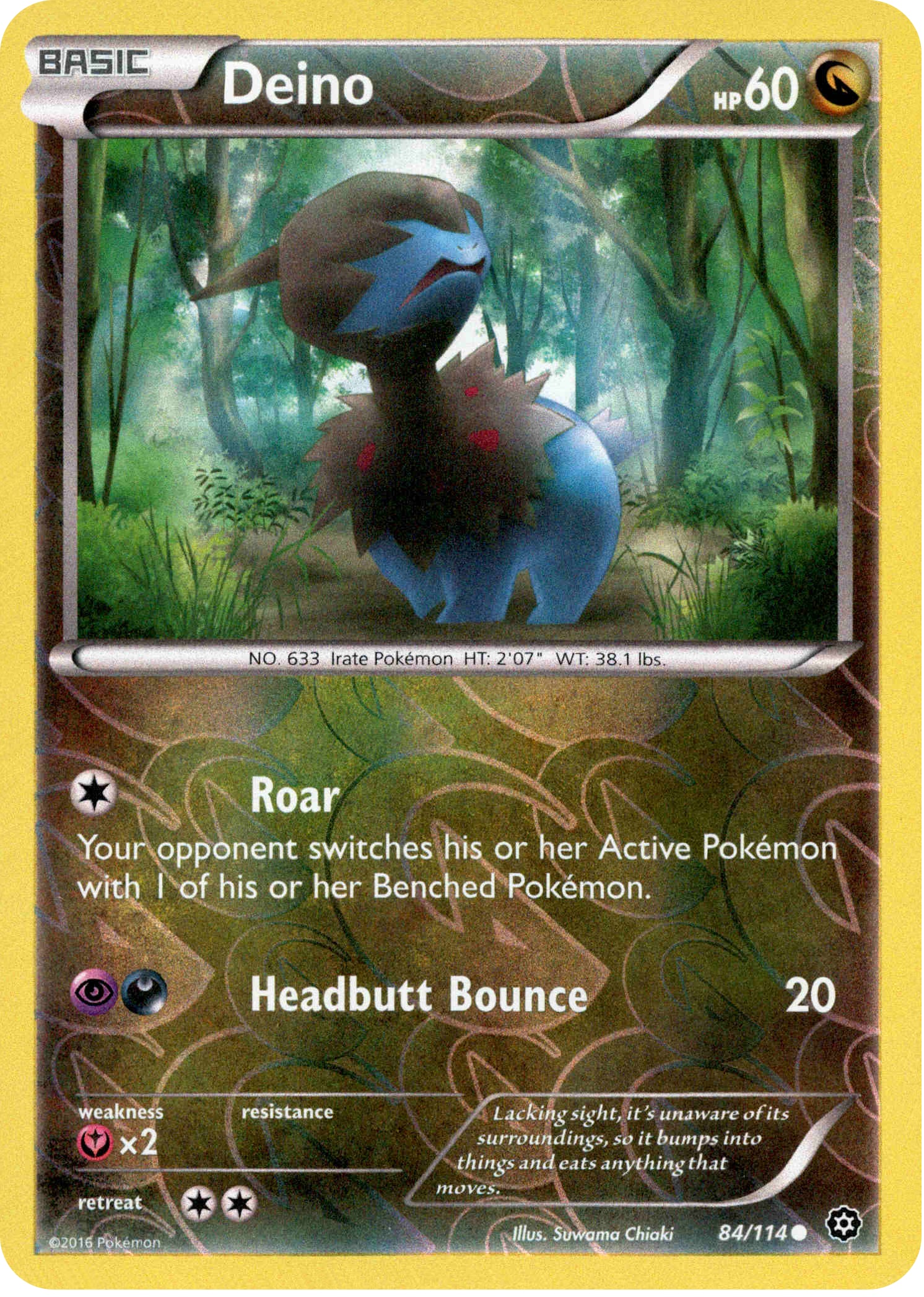 Deino - 84/114 - Steam Siege - Reverse Holo - Card Cavern