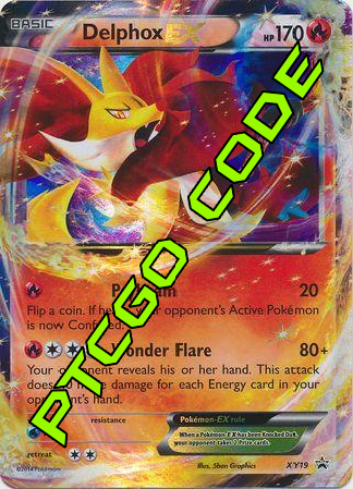 Delphox EX XY19 PTCGO Code - Card Cavern