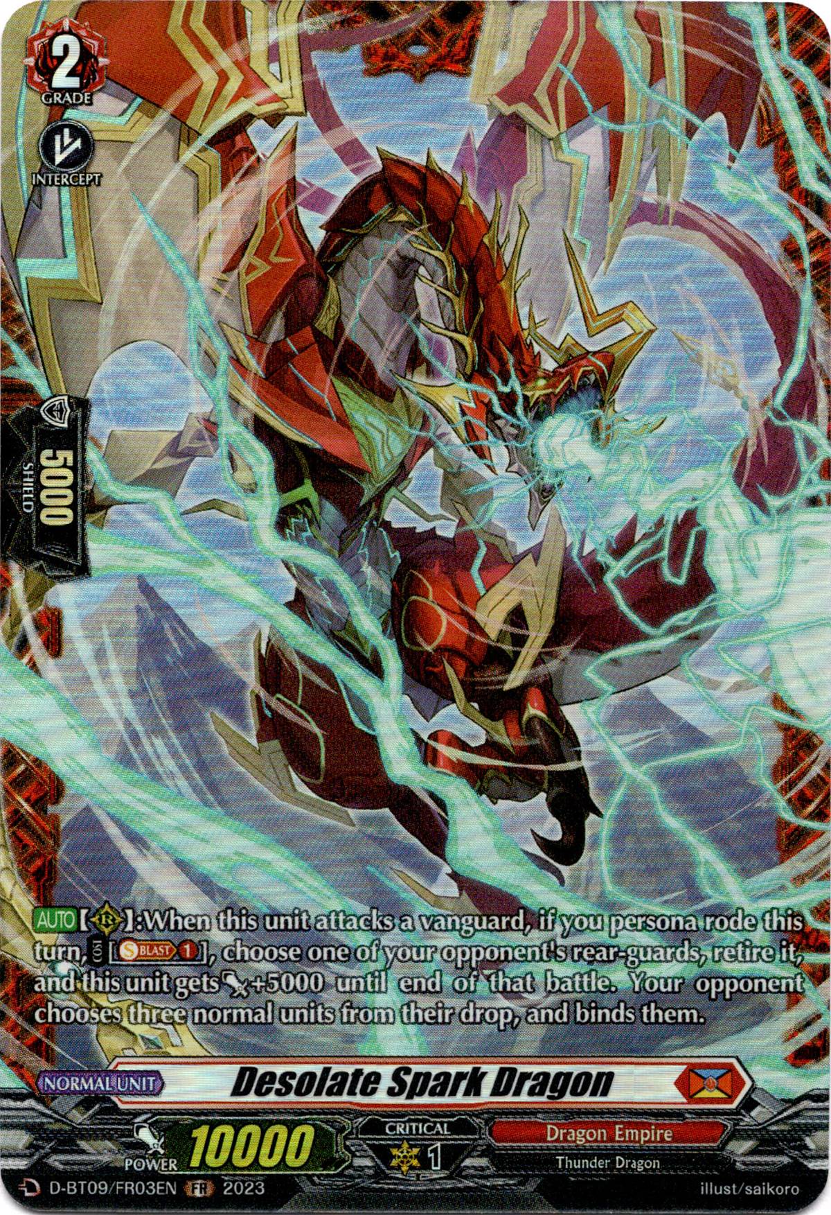 Desolate Spark Dragon - D-BT09/FR03EN - Dragontree Invasion - Card Cavern