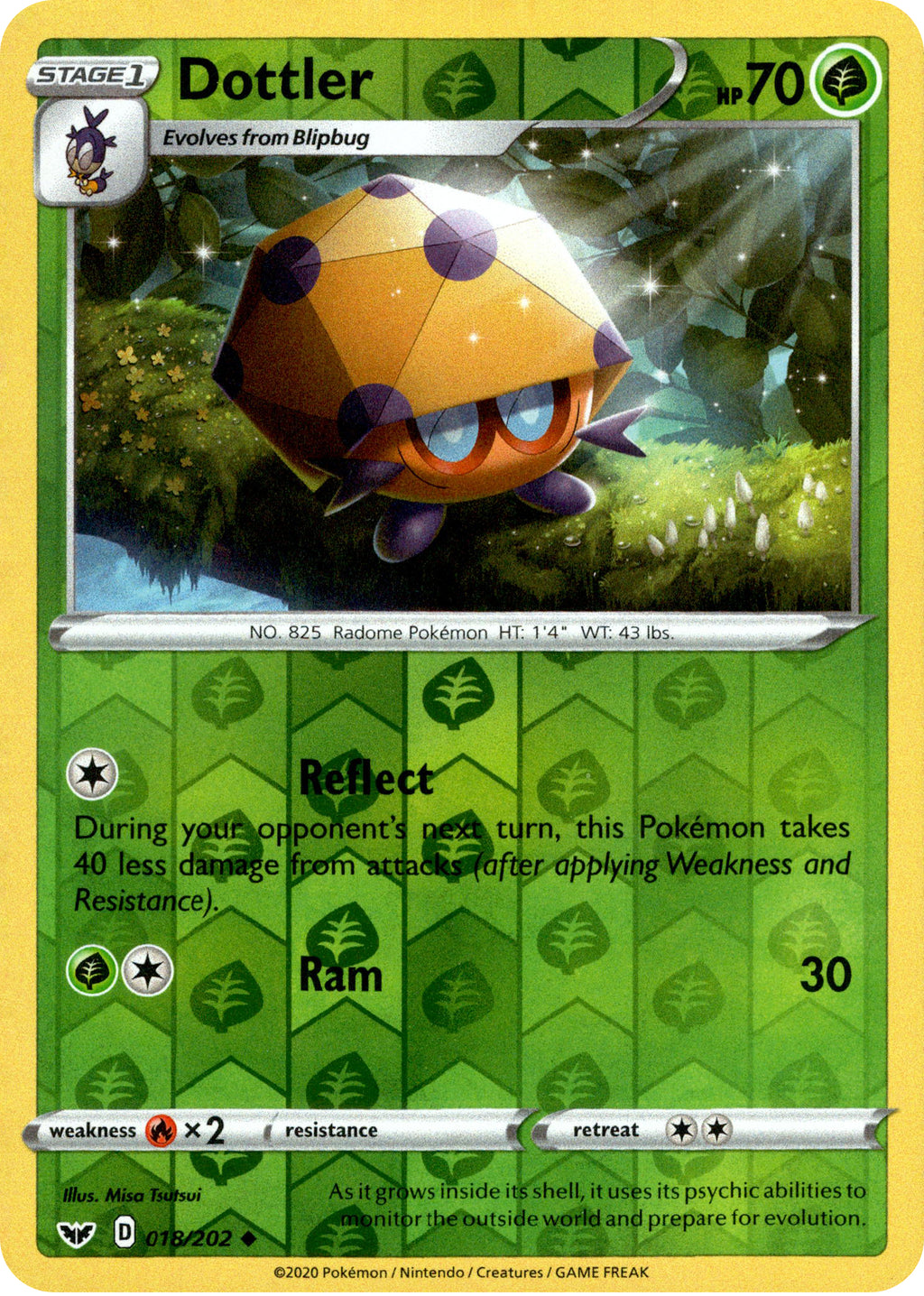 dottler pokemon card value Dottler - 18/202 - Sword & Shield