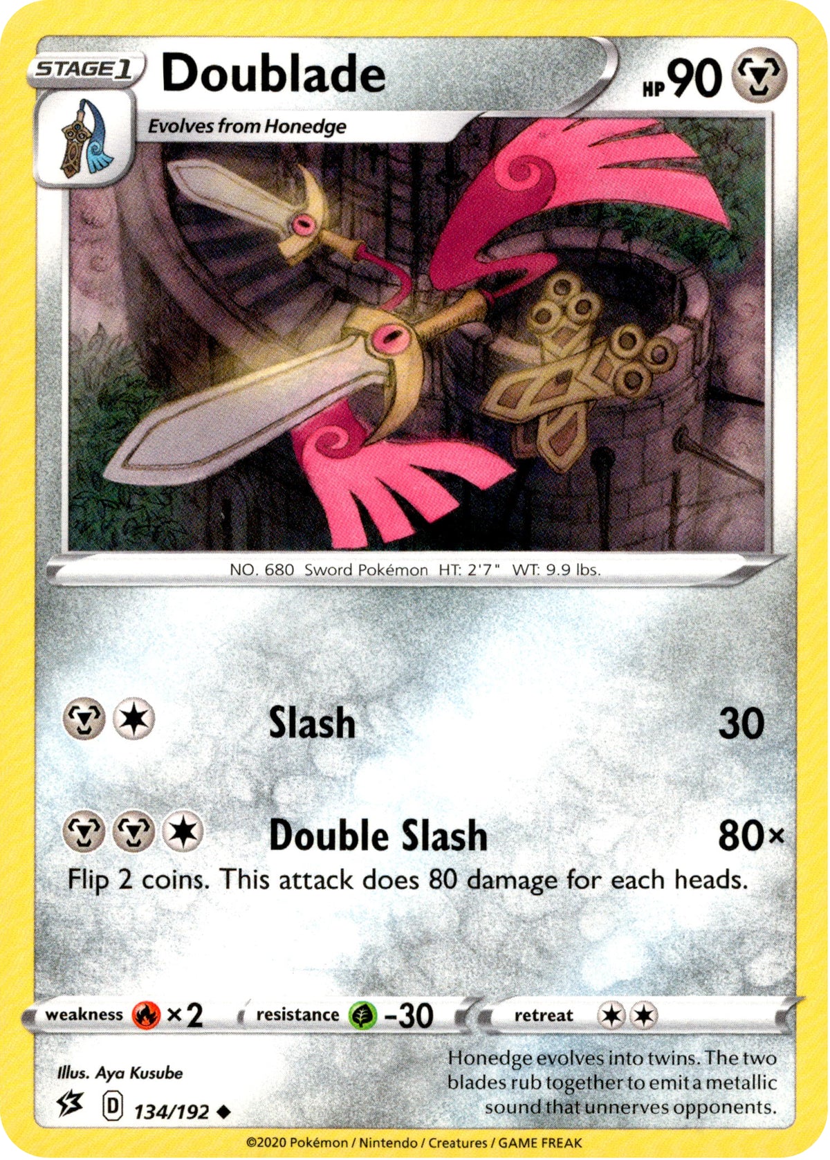 Doublade - 134/192 - Rebel Clash - Card Cavern