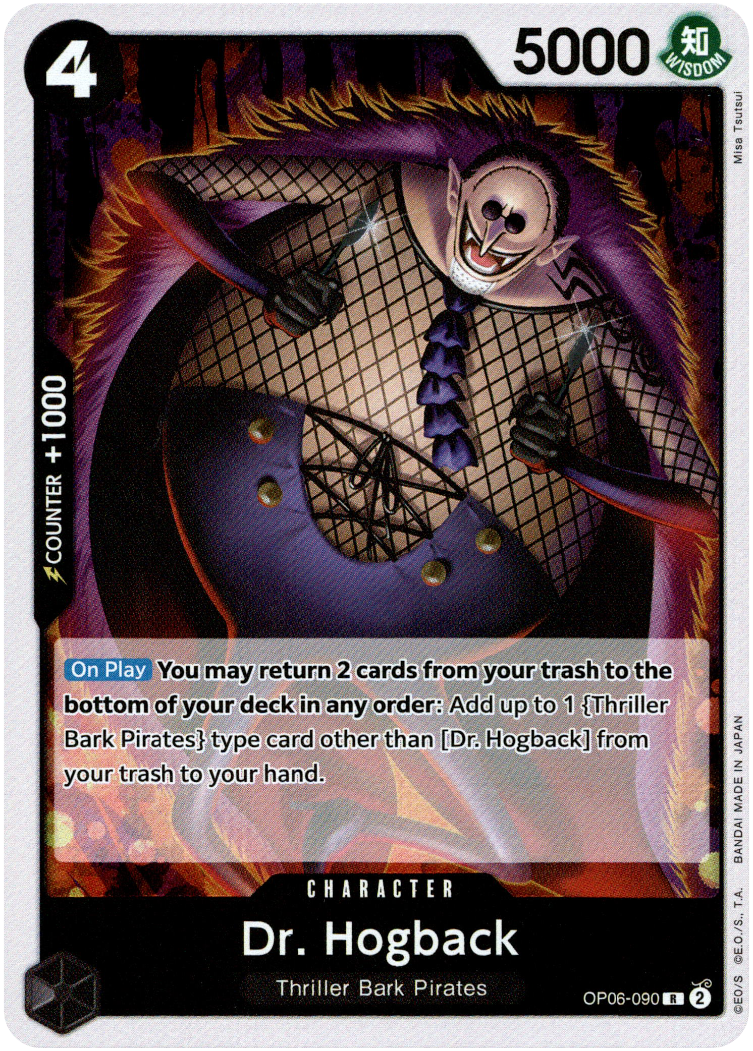 Dr. Hogback - OP06-090R - Wings of the Captain - Foil - Card Cavern