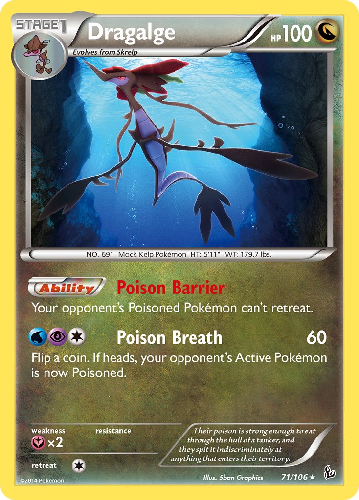 Dragalge - 71/106 - Flashfire - Card Cavern