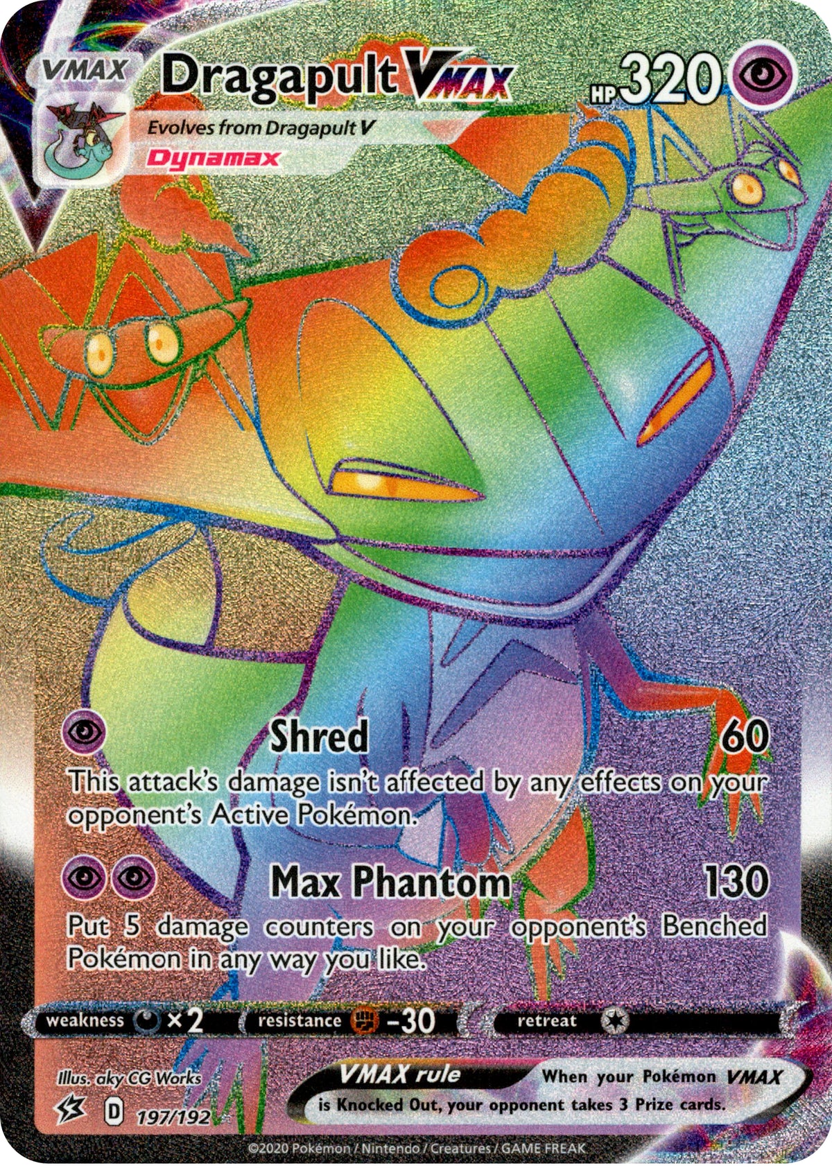 Dragapult VMAX Hyper Rare - 197/192 - Rebel Clash - Holo - Card Cavern