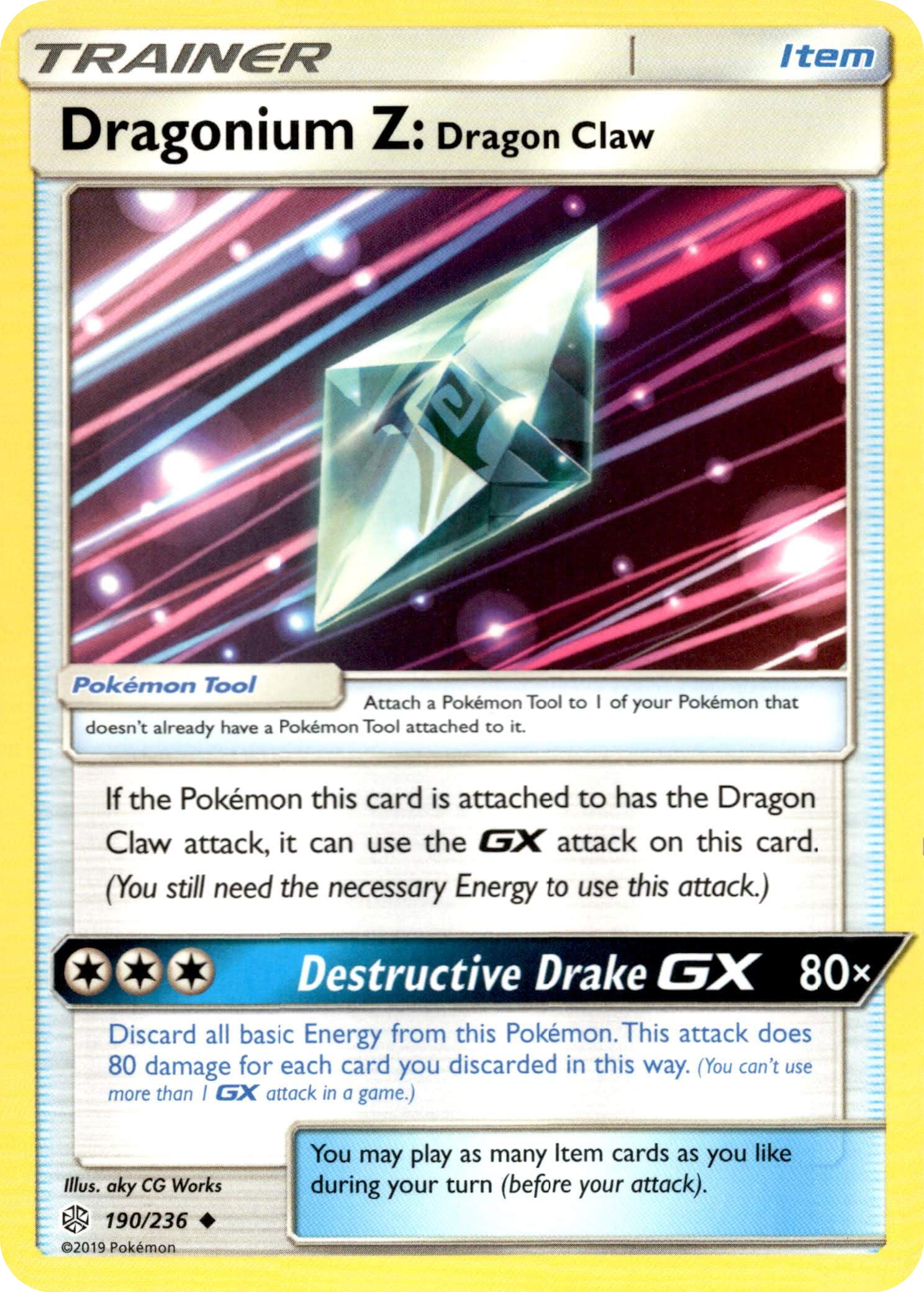 Dragonium Z: Dragon Claw - 190/236 - Cosmic Eclipse - Card Cavern