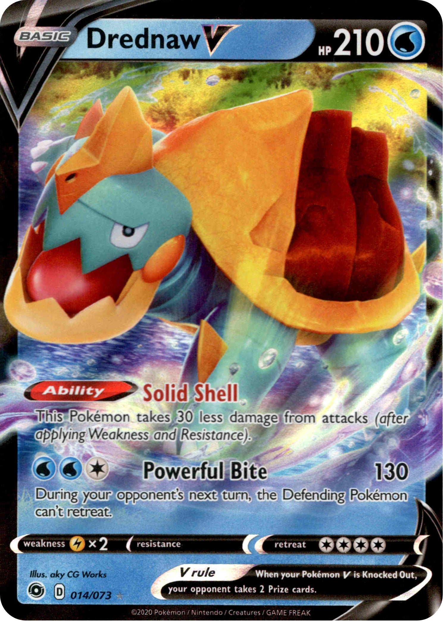 Drednaw V - 14/73 - Champion's Path - Holo - Card Cavern