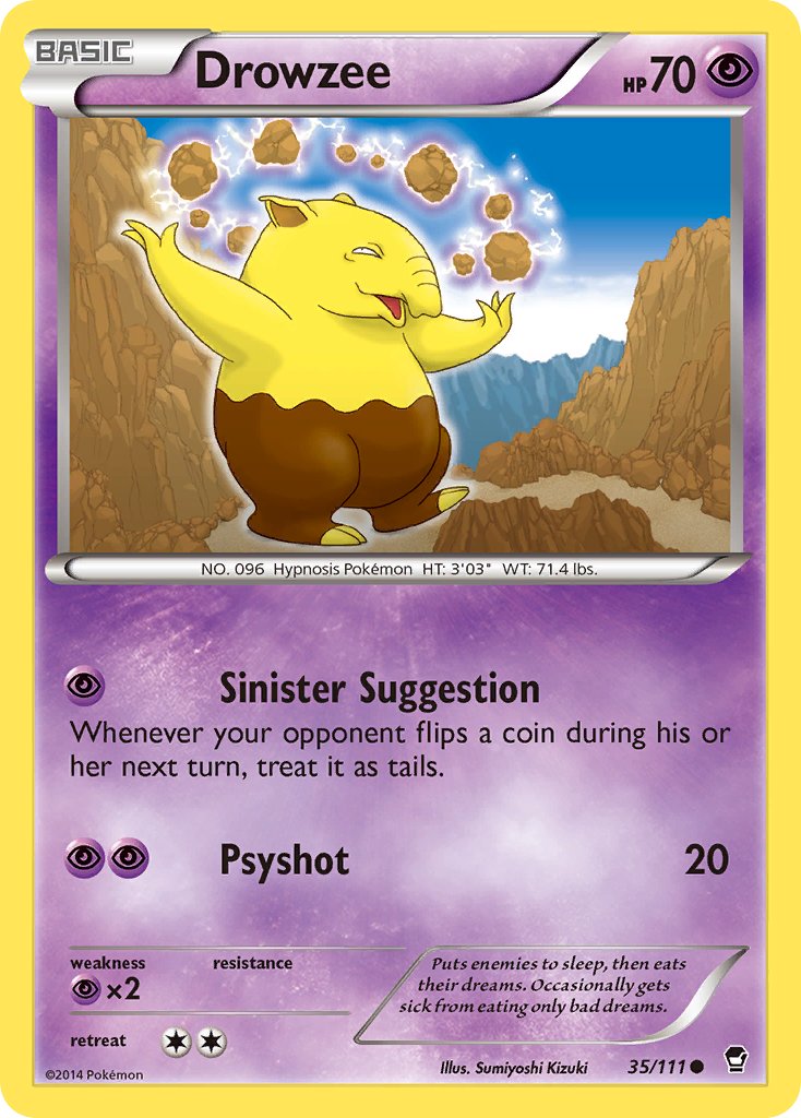 Drowzee - 35/111 - Furious Fists - Card Cavern