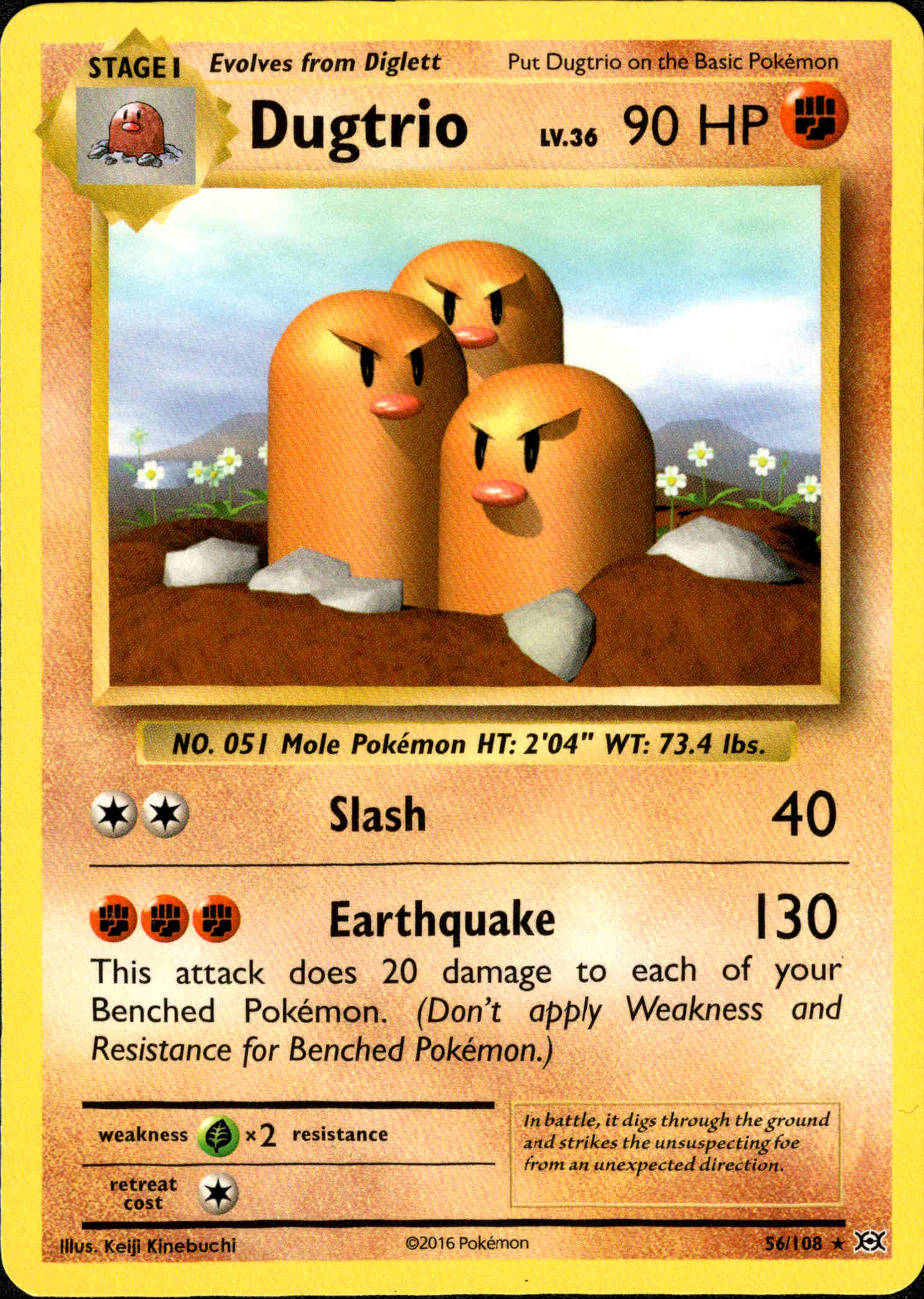 Dugtrio - 56/108 - Evolutions - Card Cavern