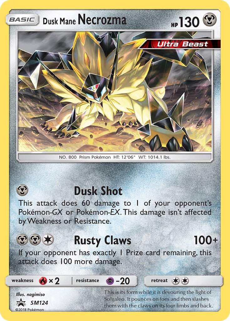 Dusk Mane Necrozma - SM124 - Promo - Card Cavern