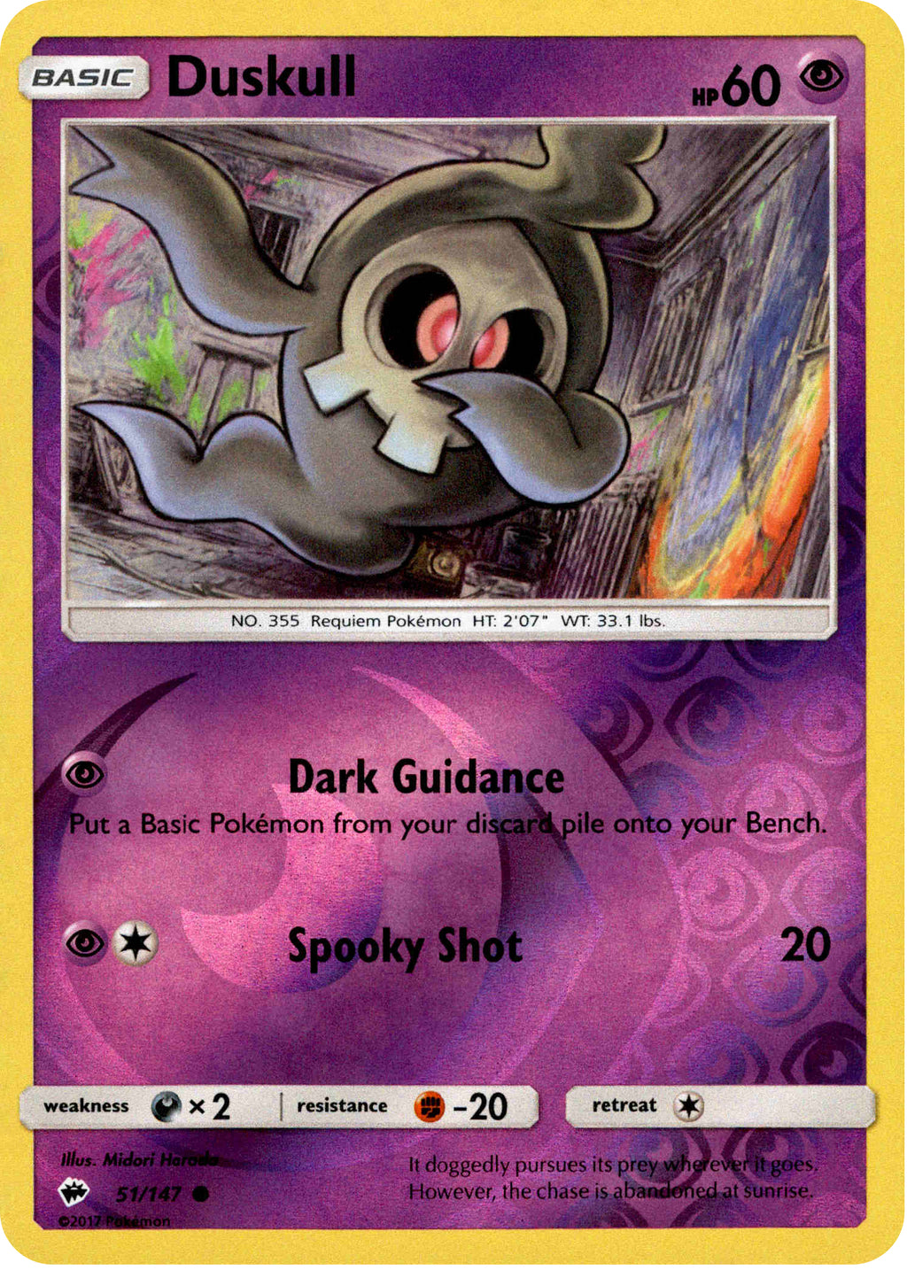 Duskull - 51/147 - Burning Shadows - Reverse Holo Card Cavern Trading Cards, LLC Duskull - 51/147 - Burning Shadows - Reverse Holo Card Cavern Trading Cards, LLC