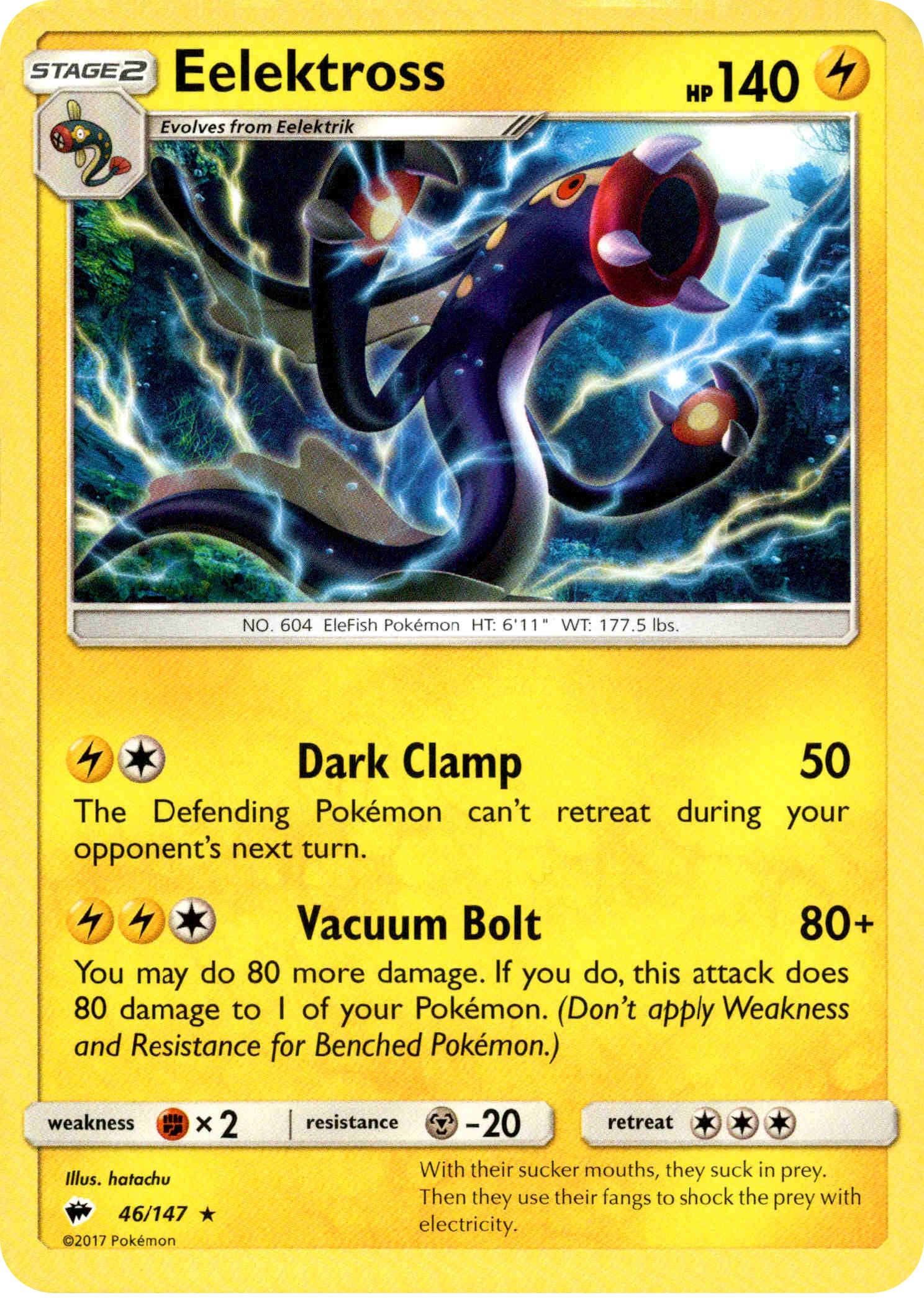 Eelektross - 46/147 - Burning Shadows - Card Cavern