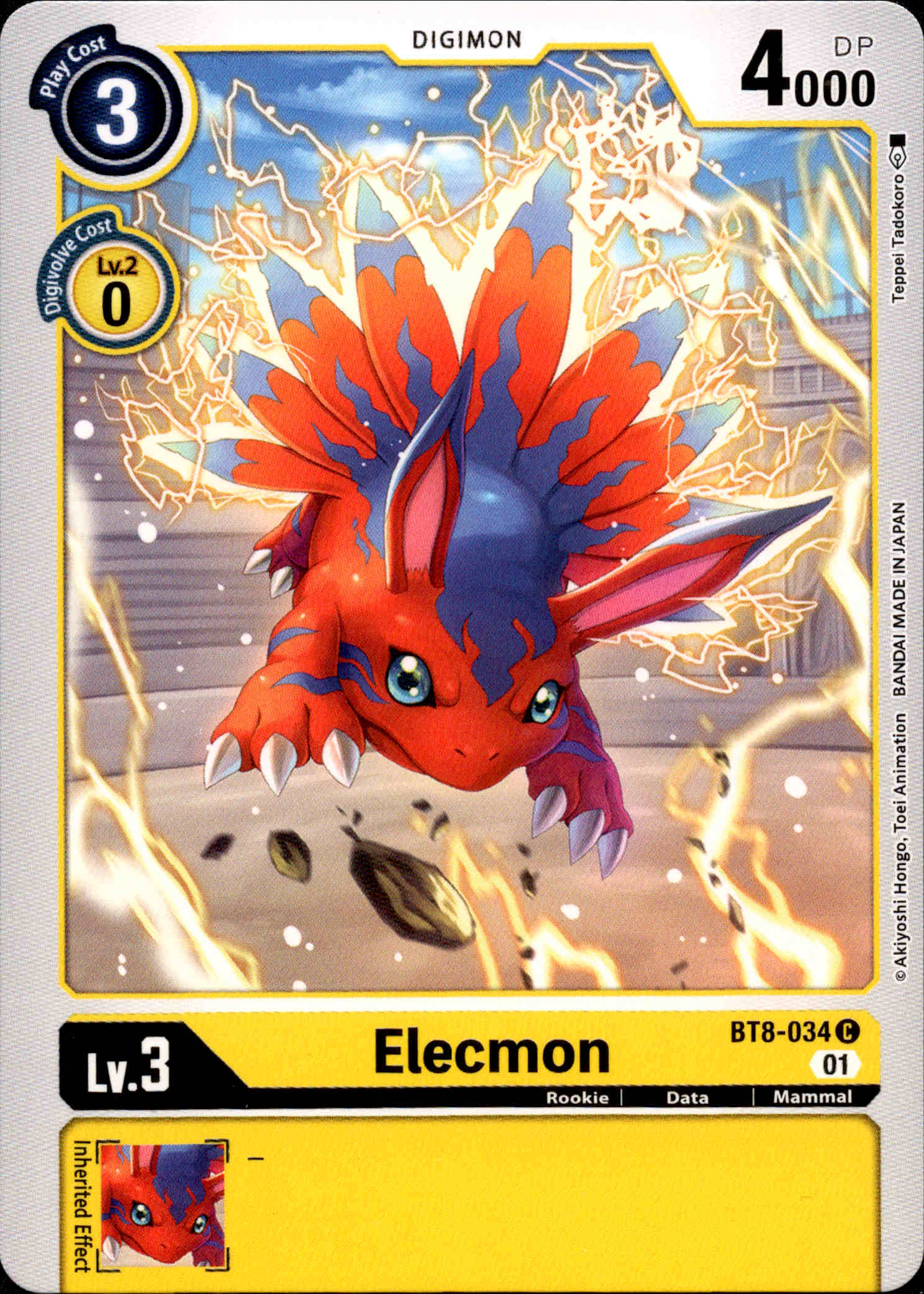 Elecmon - BT8-034 C - New Awakening - Card Cavern