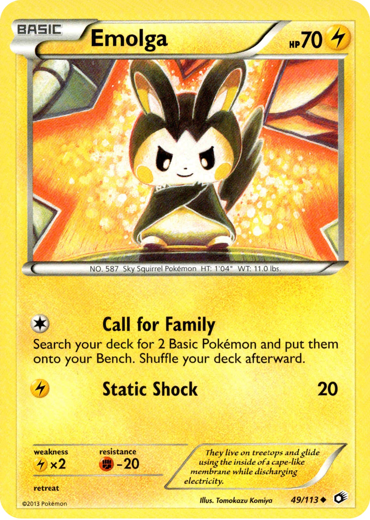 Emolga - 49/113 - Legendary Treasures - Card Cavern