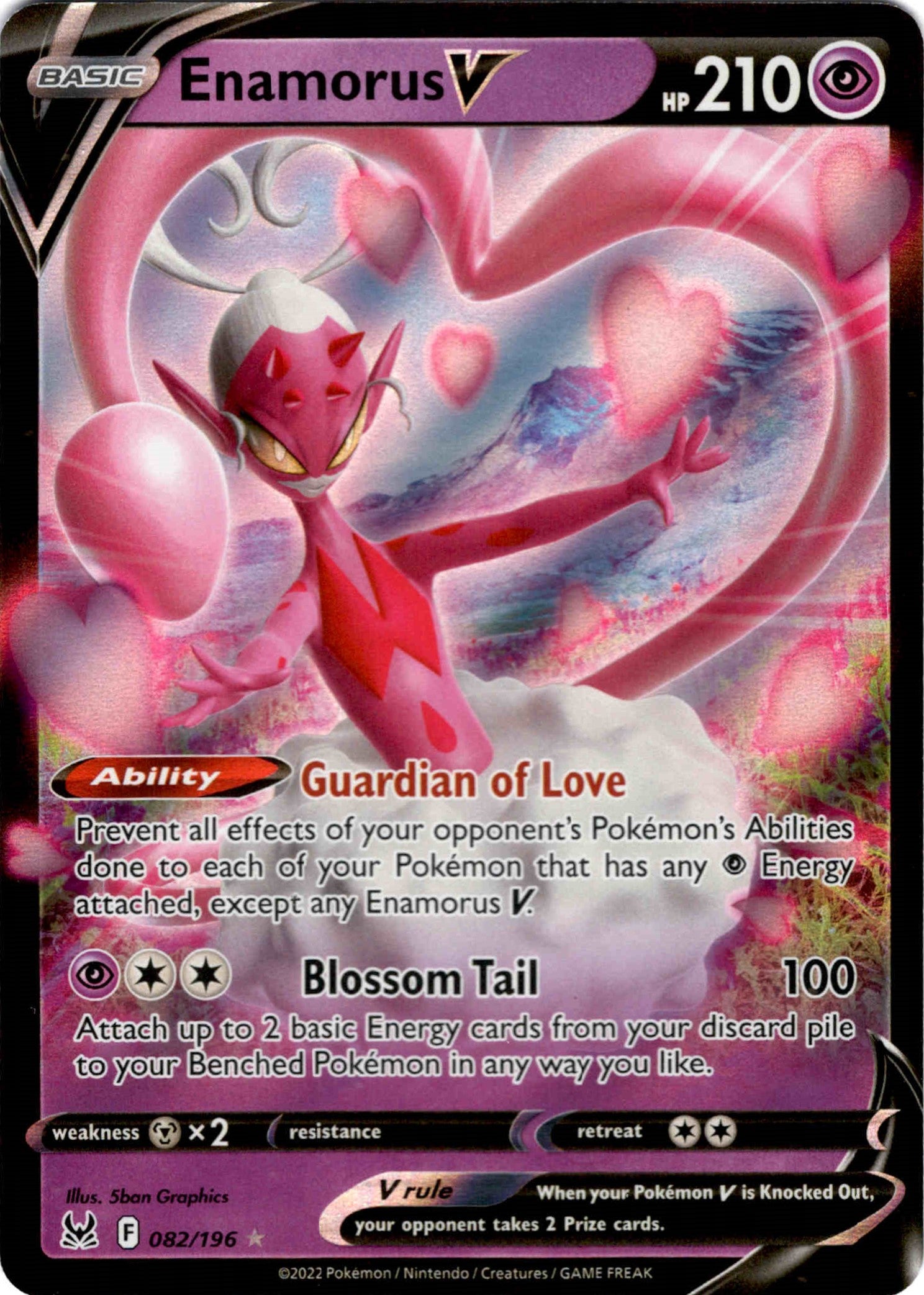 Enamorus V - 082/196 - Lost Origin - Holo - Card Cavern