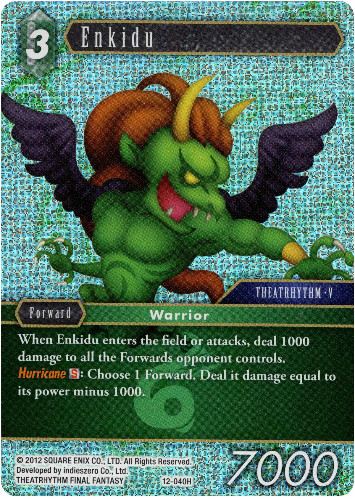Enkidu - 12-040H - Opus XII - Foil - Card Cavern