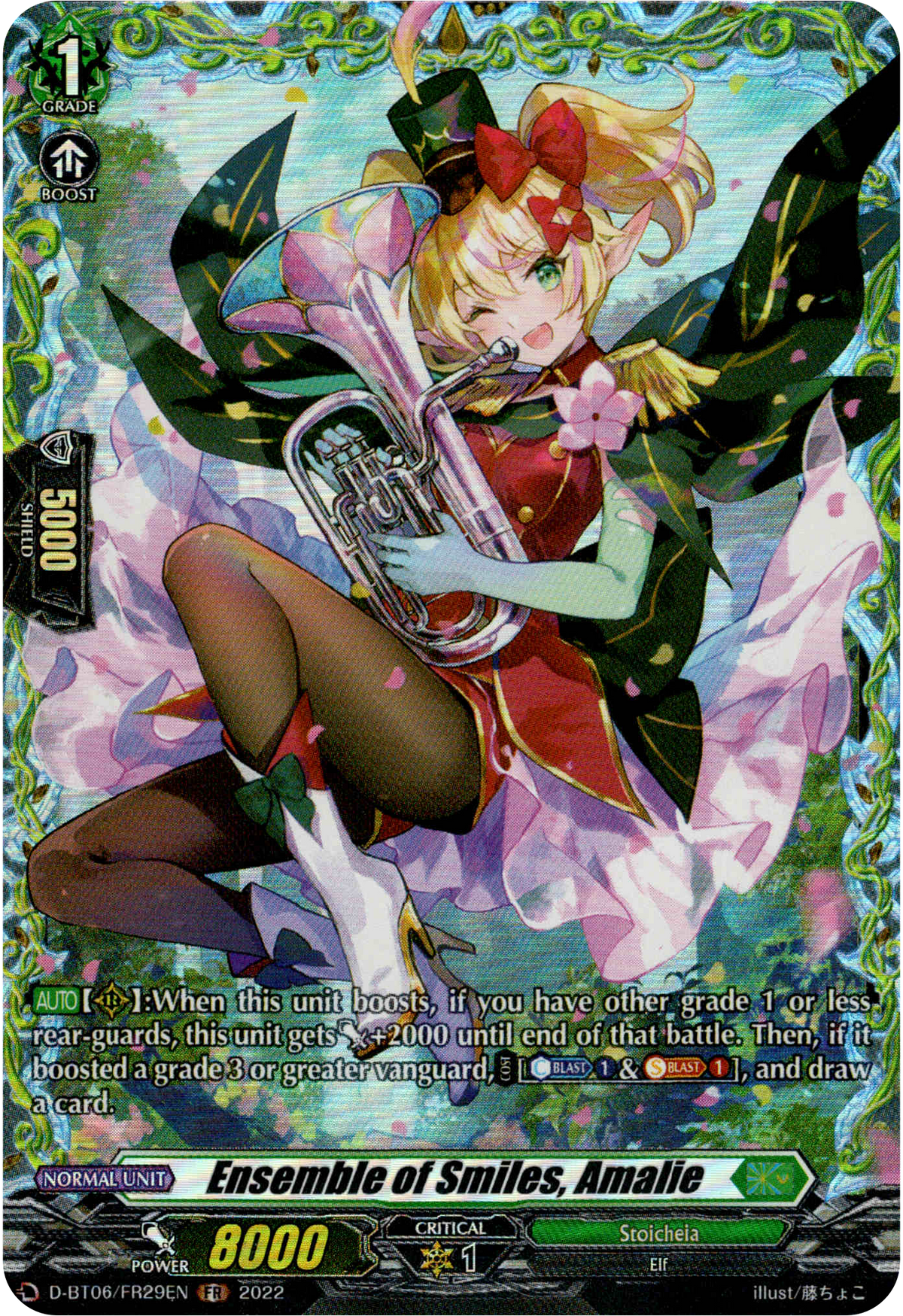 Ensemble of Smiles, Amalie - D-BT06/FR29EN - Blazing Dragon Reborn - Card Cavern