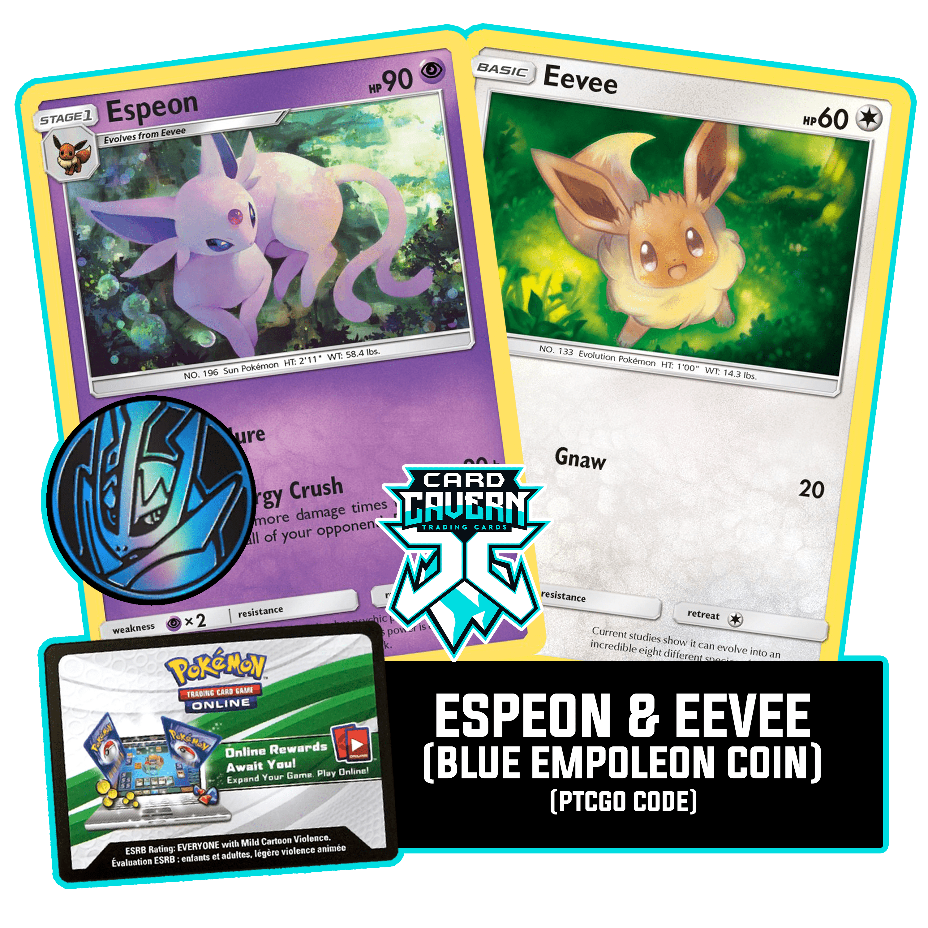 Espeon & Eevee - Promos - PTCGO Code - Card Cavern