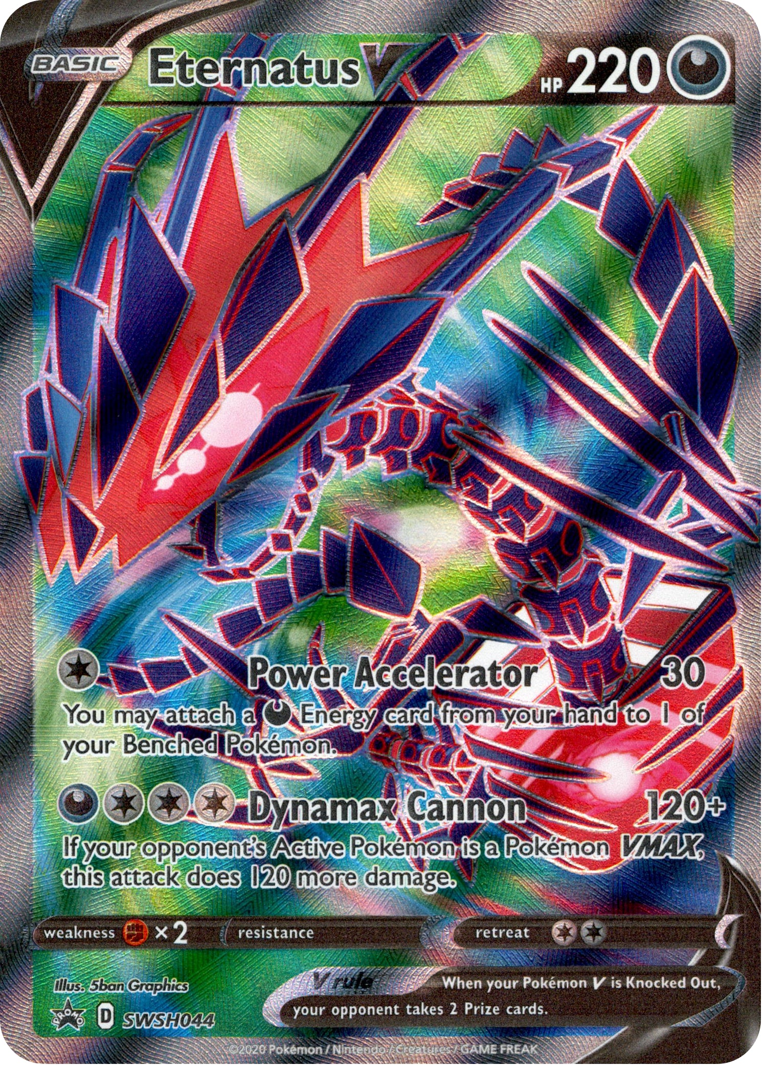 Eternatus V Full Art - SWSH044 - Sword & Shield Promo - Card Cavern
