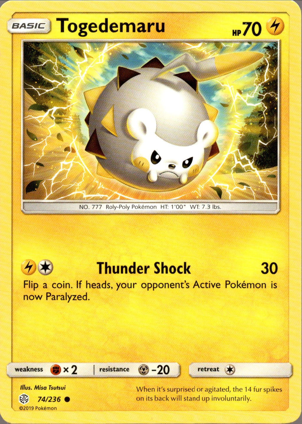 pokemon togedemaru card Togedemaru - 74/236