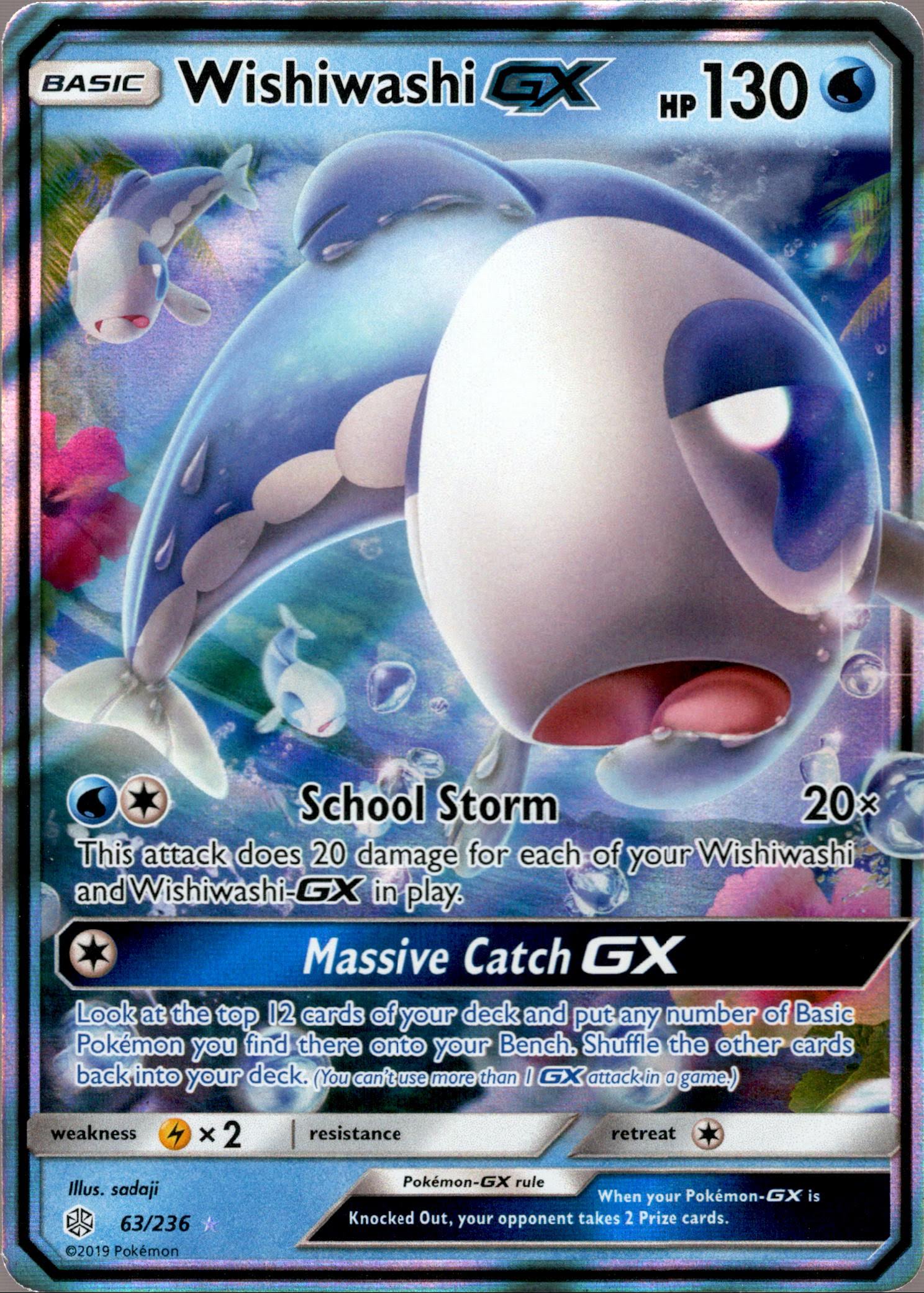 Wishiwashi GX - 63/236 - Cosmic Eclipse - Holo - Card Cavern