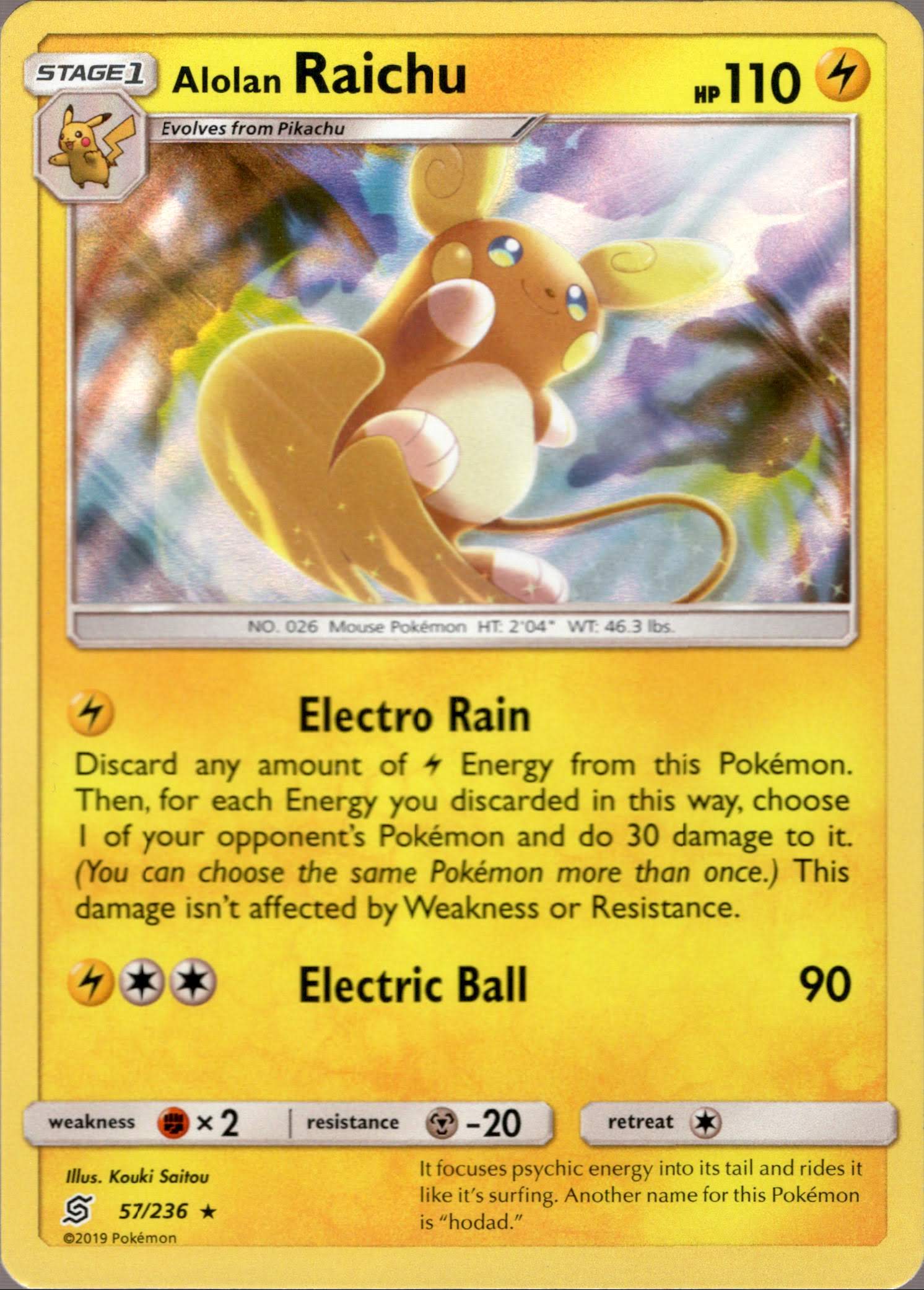 Alolan Raichu - 57/236 - Unified Minds - Holo - Card Cavern