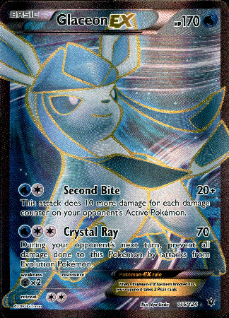 Glaceon EX Full Art - 116/124 - Fates Collide - Holo Card Cavern Trading Cards, LLC Glaceon EX Full Art - 116/124 - Fates Collide - Holo Card Cavern Trading Cards, LLC