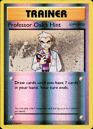 Professor Oak's Hint - 84/108 - Evolutions - Reverse Holo Card Cavern Trading Cards, LLC Professor Oak's Hint - 84/108 - Evolutions - Reverse Holo Card Cavern Trading Cards, LLC