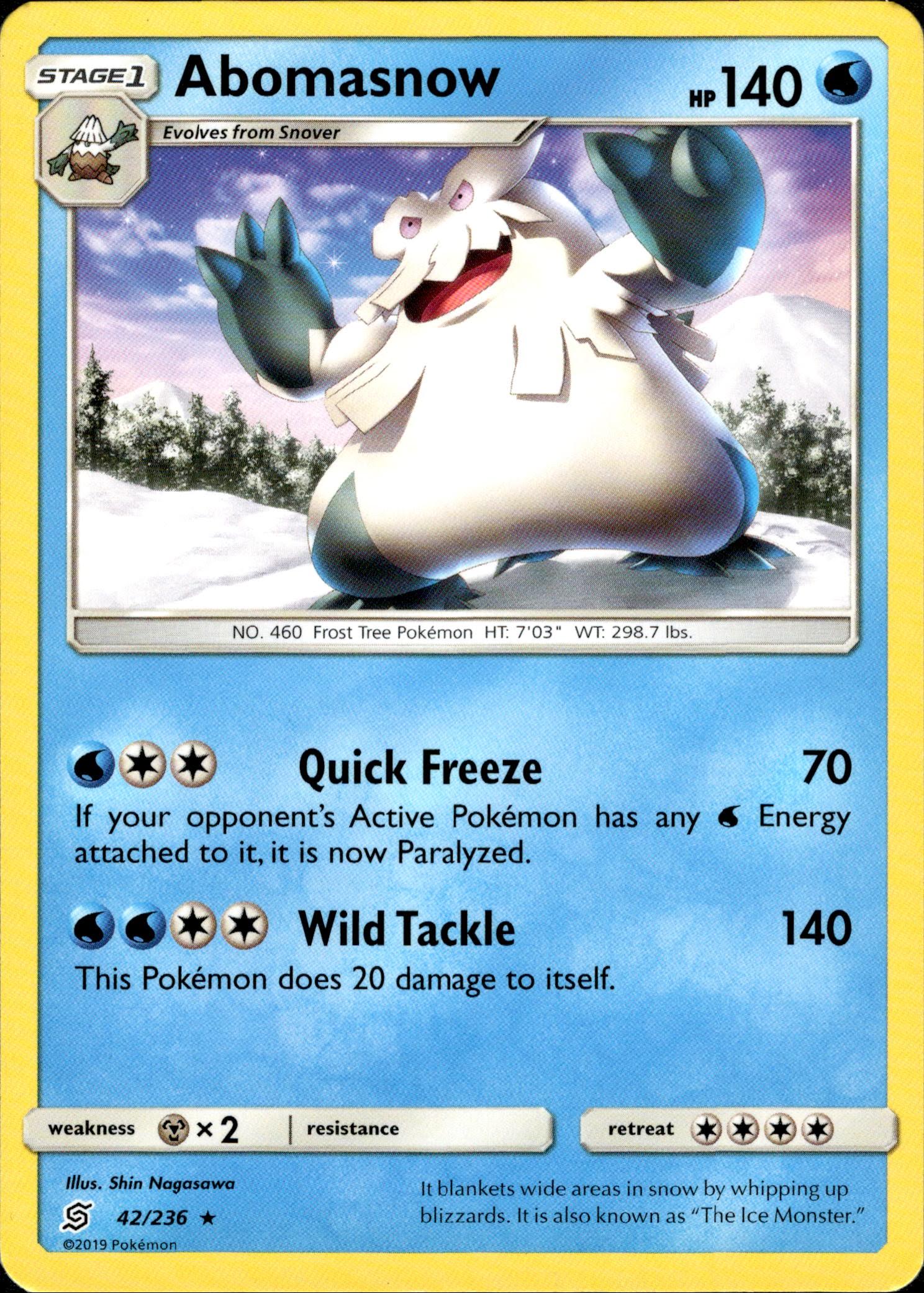 Abomasnow - 42/236 - Unified Minds - Card Cavern