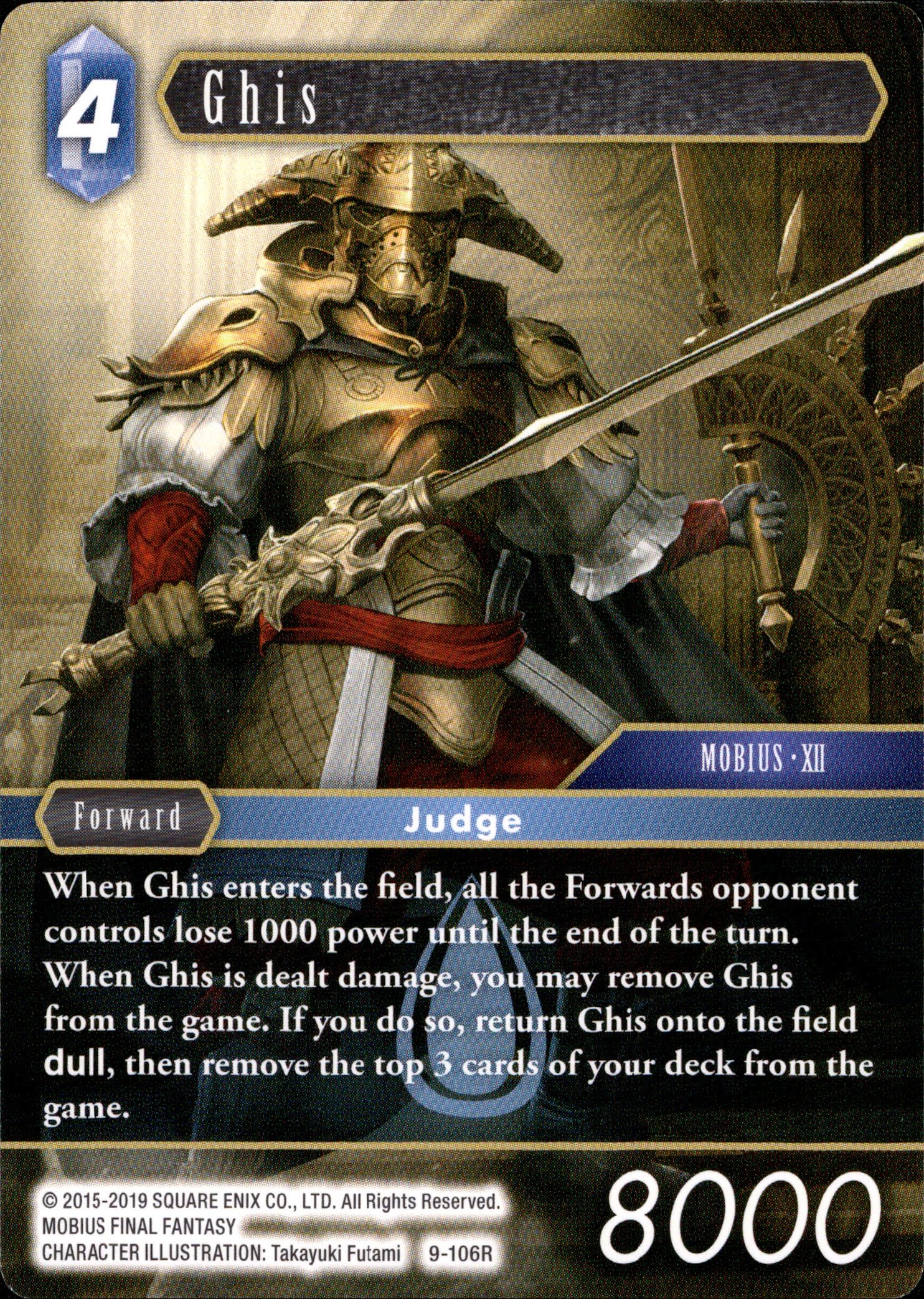 Ghis - 9-106R - Opus IX - Card Cavern