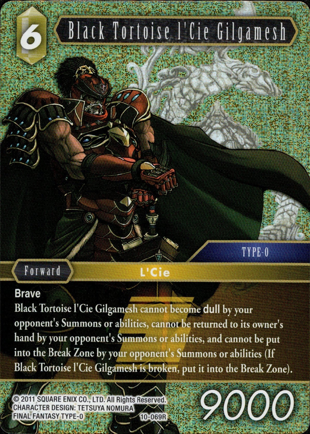 Black Tortoise l'Cie Gilgamesh - 10-069R - Opus X - Foil - Card Cavern