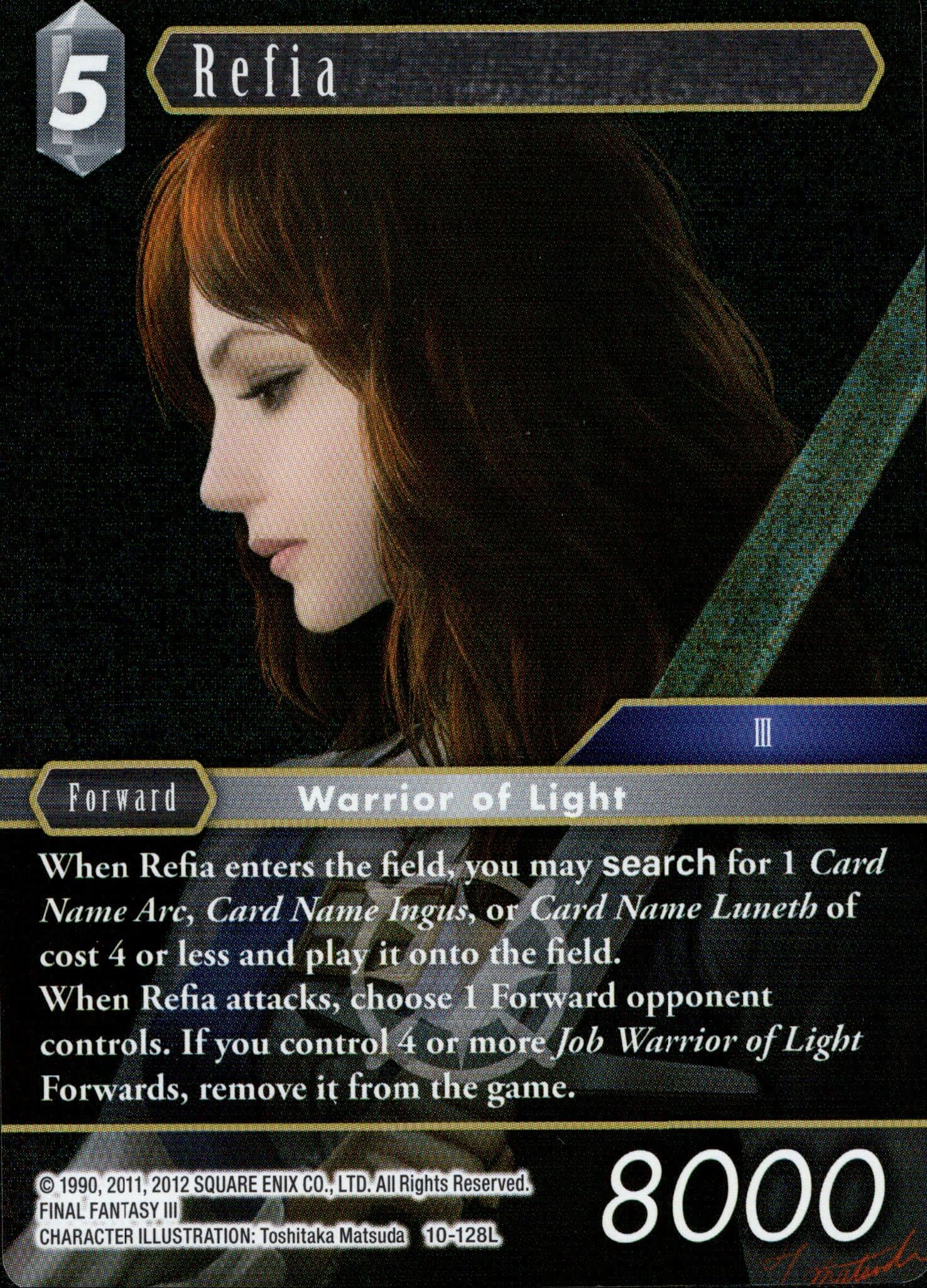 Refia - 10-128L - Opus X - Foil - Card Cavern