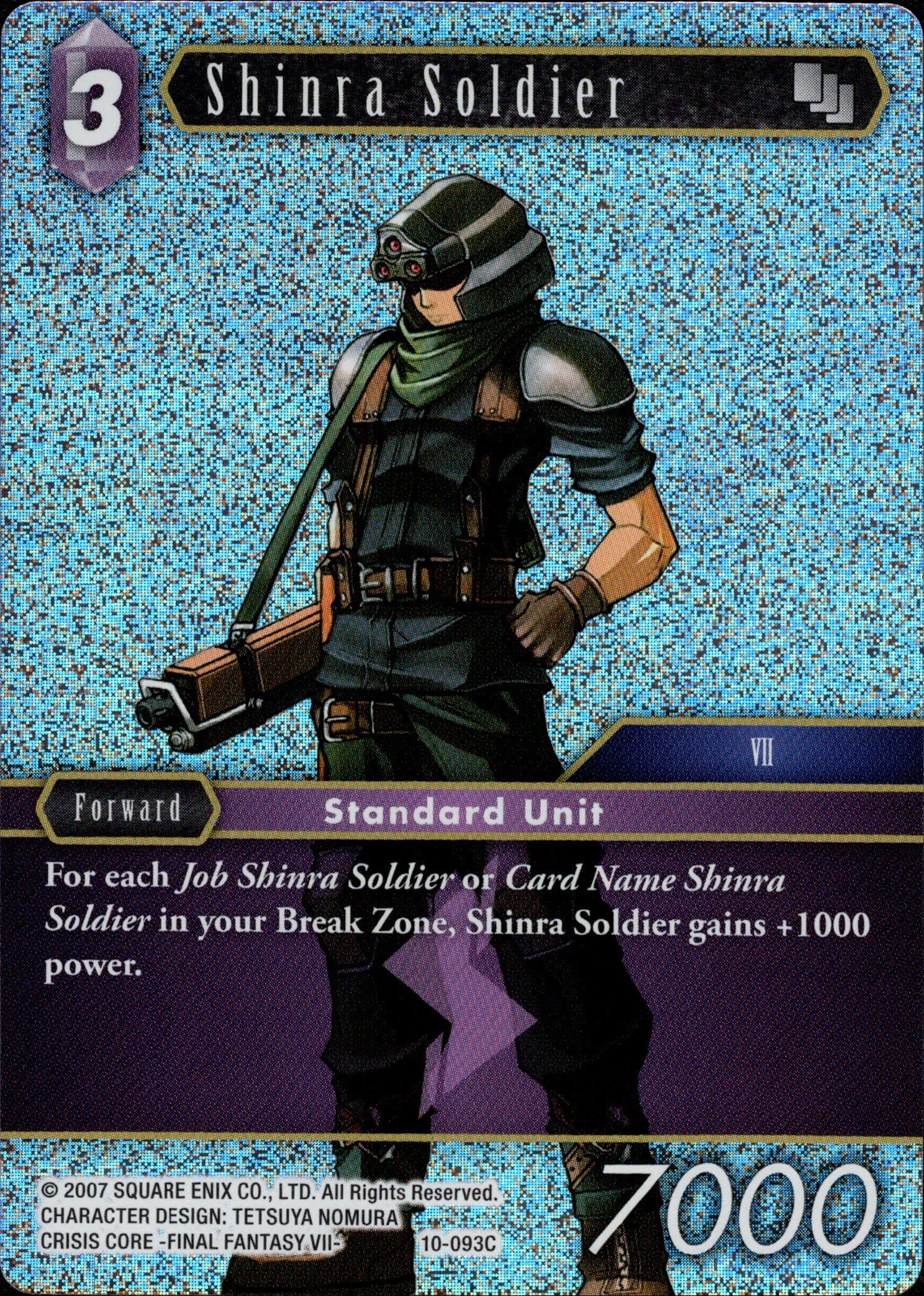 Shinra Soldier - 10-093C - Opus X - Foil - Card Cavern