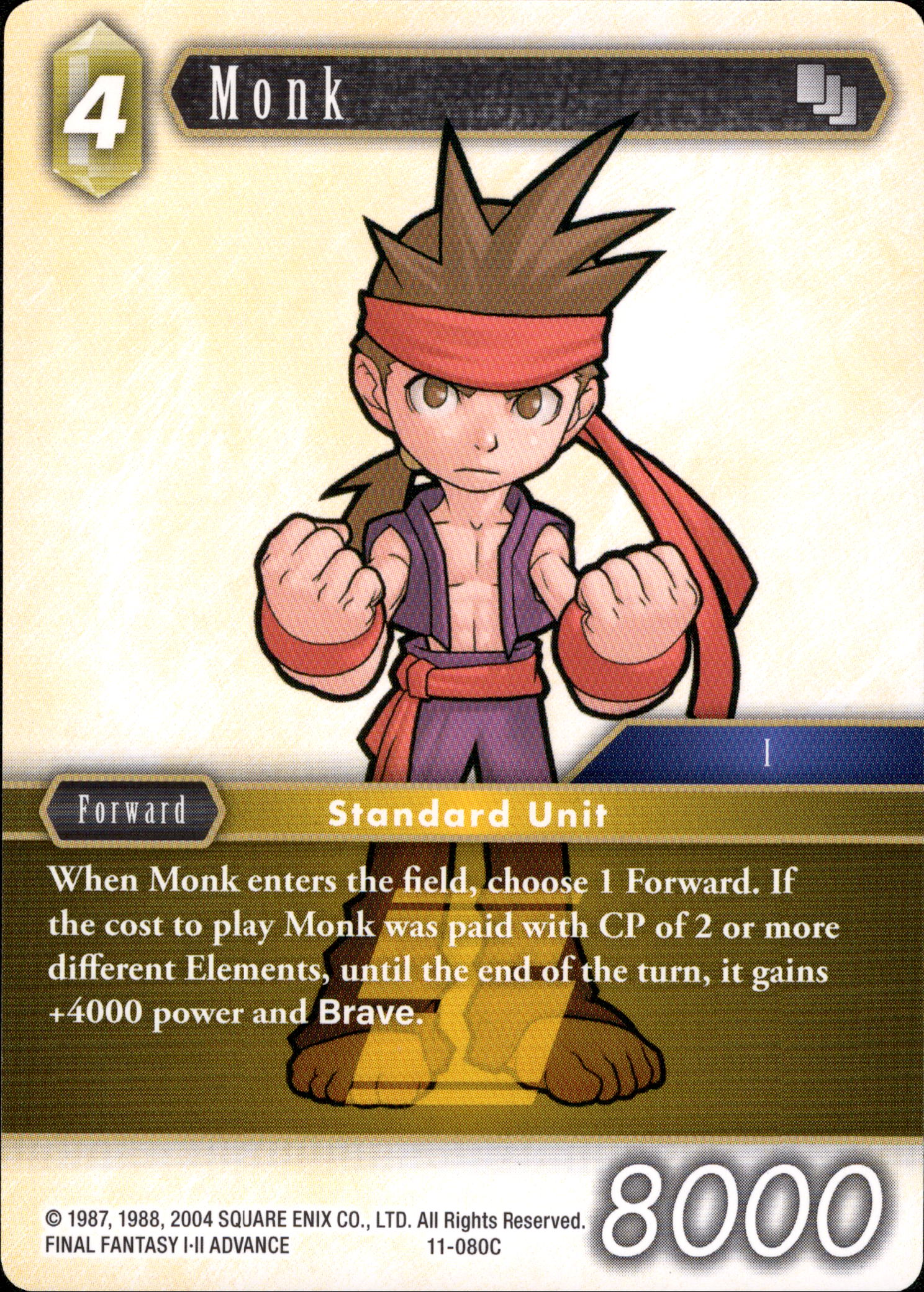 Monk - 11-080C - Opus XI - Card Cavern
