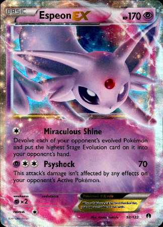 Espeon EX - 52/122 - BREAKpoint - Holo - Card Cavern