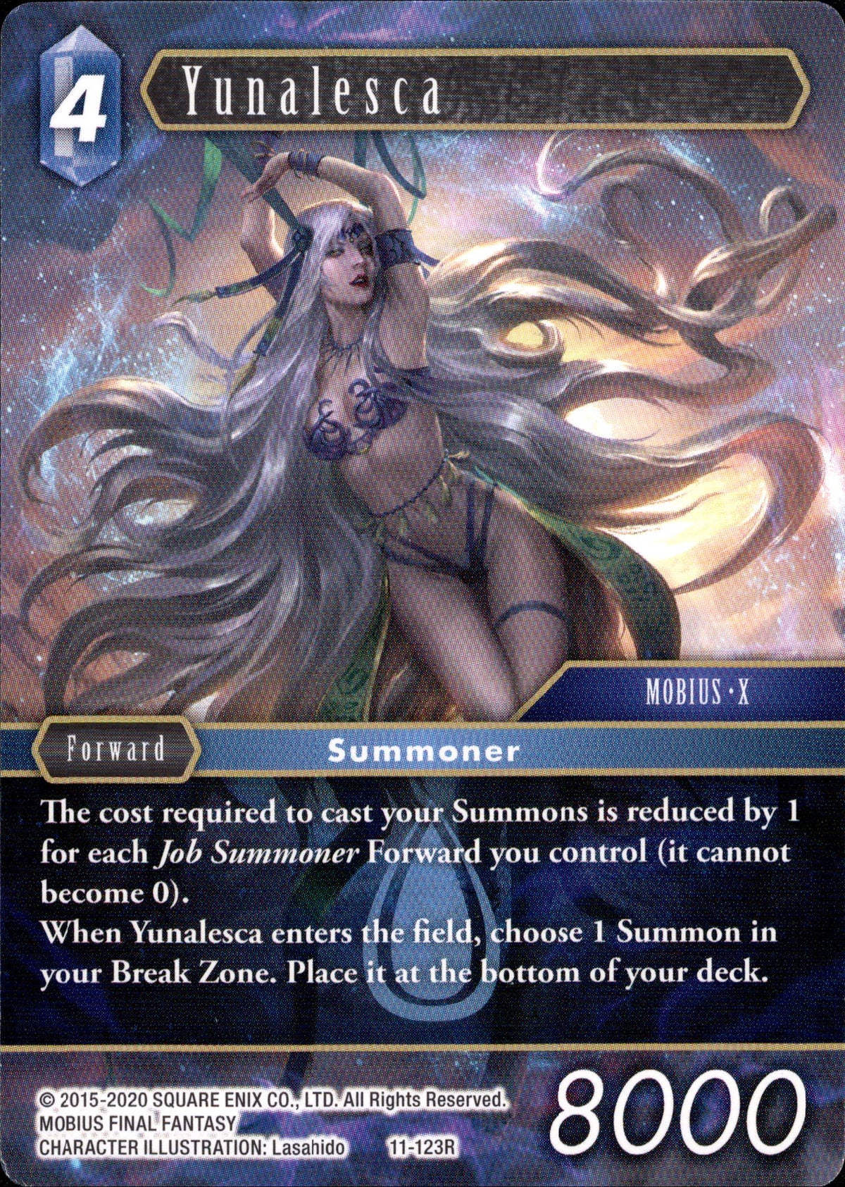 Yunalesca - 11-123R - Opus XI - Card Cavern