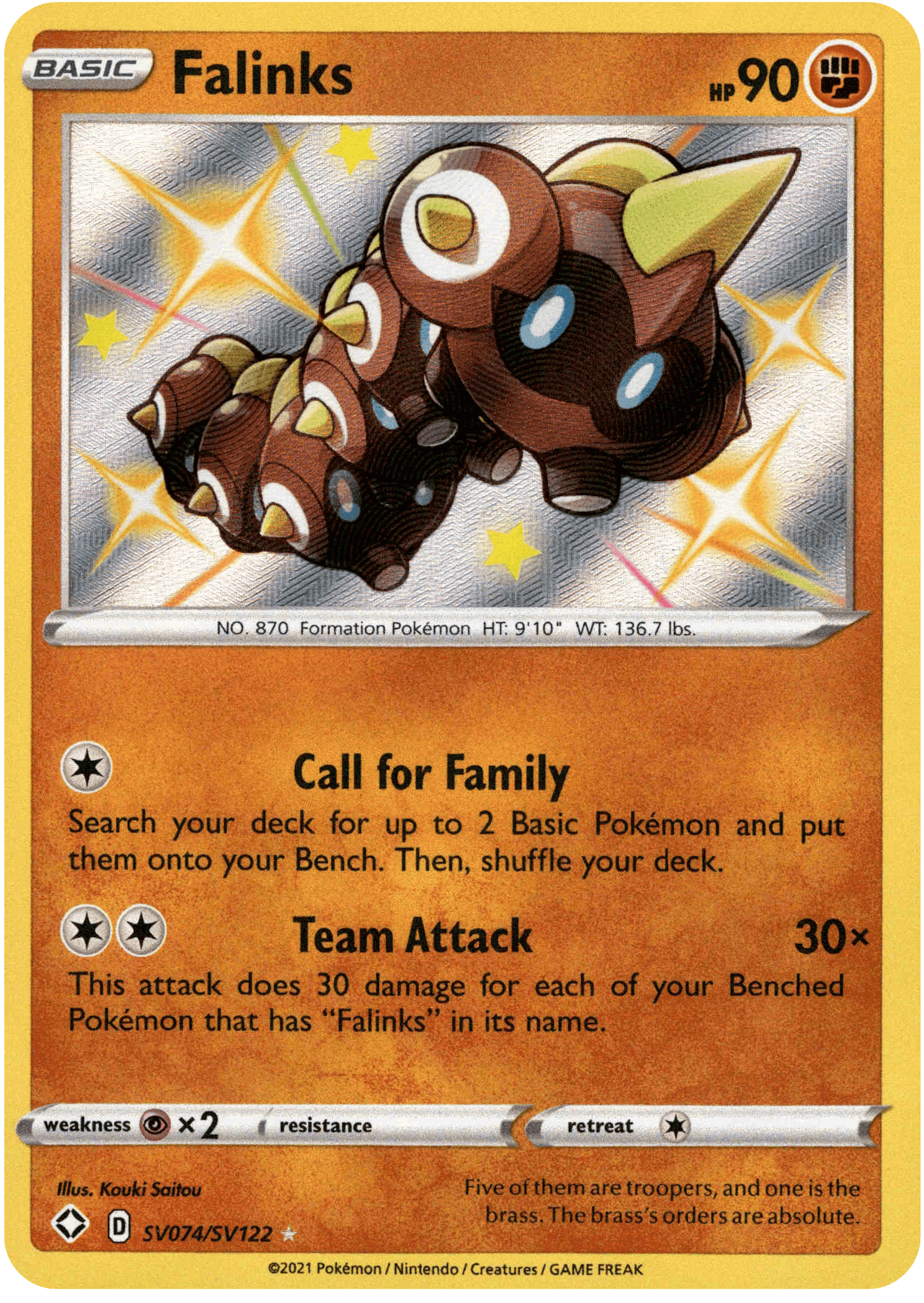 Falinks - SV074/SV122 - Shining Fates - Holo - Card Cavern