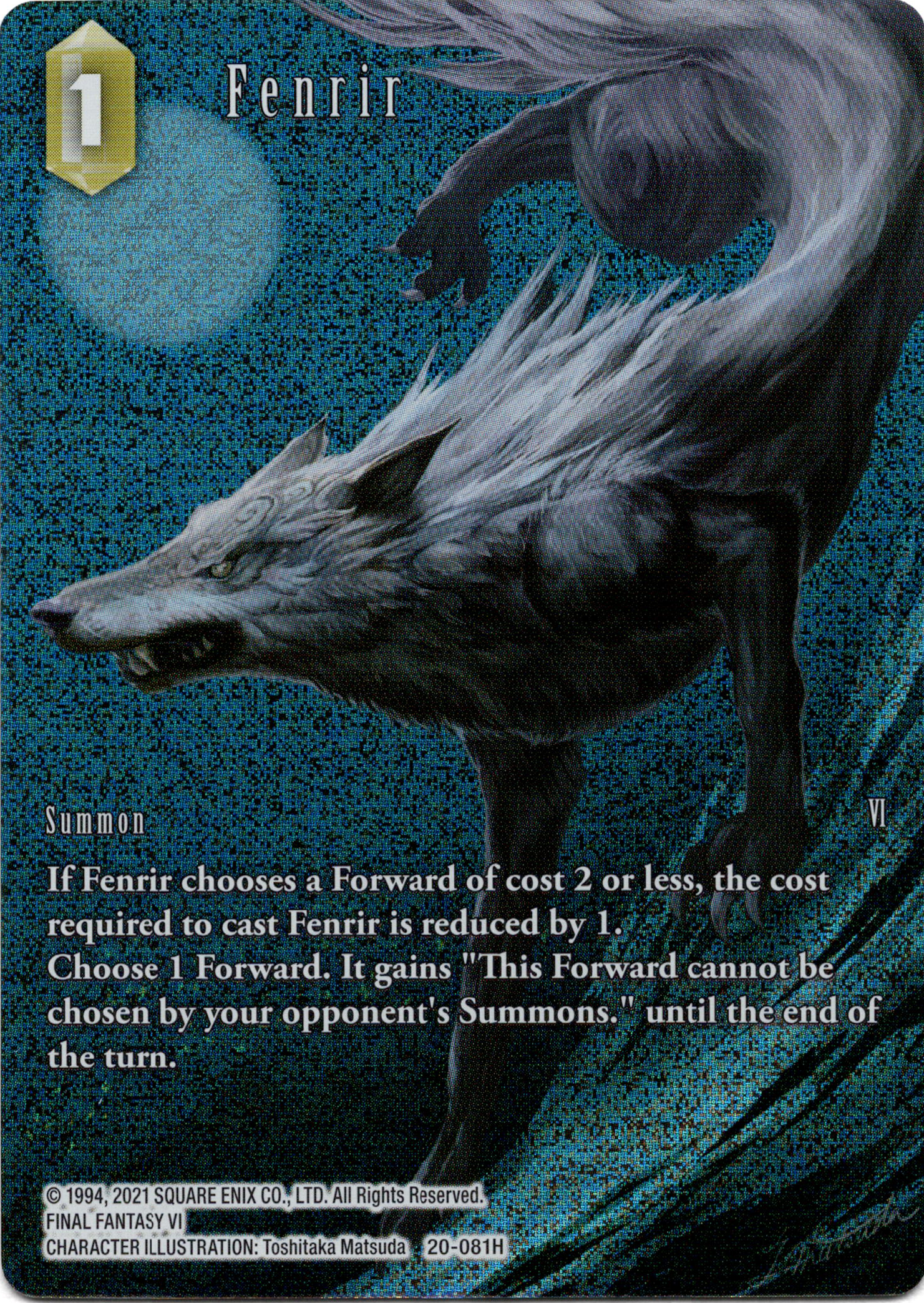 Fenrir Full Art - 20-081H - Dawn of Heroes - Foil - Card Cavern