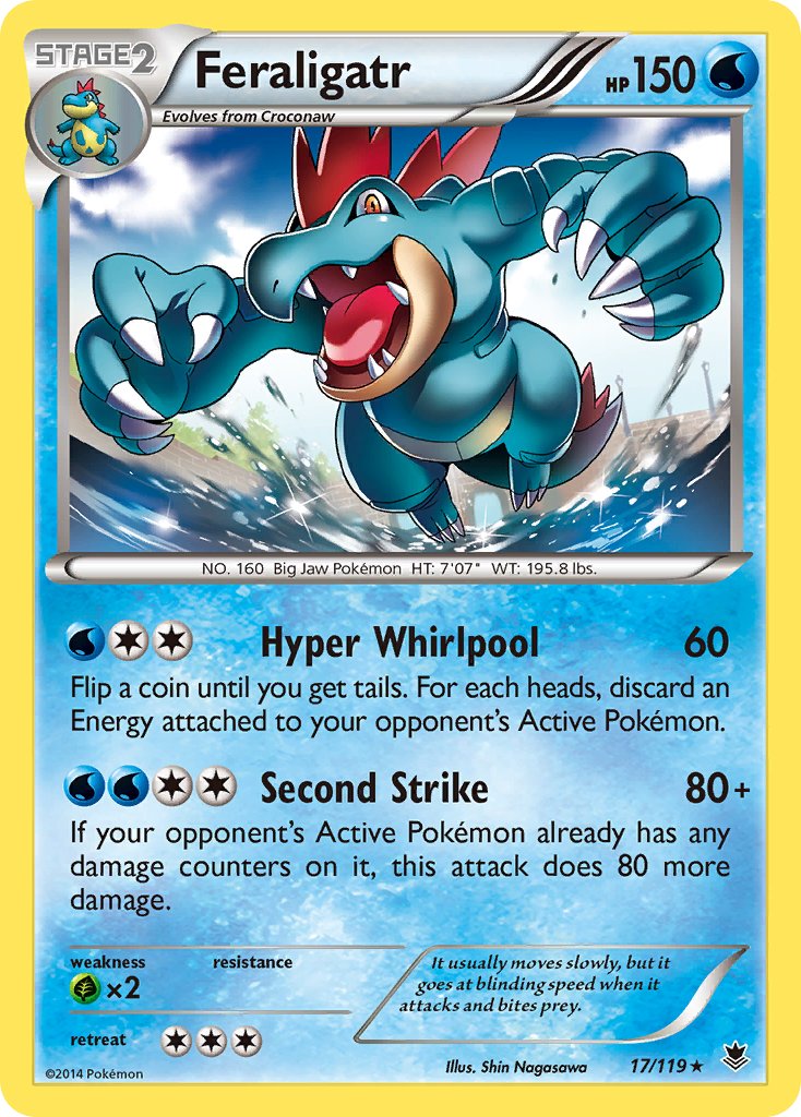 Feraligatr - 17/119 - Phantom Forces - Holo - Card Cavern