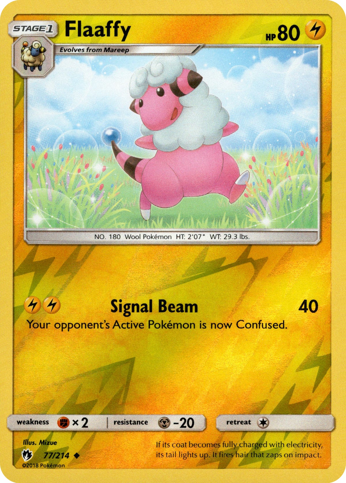 Flaaffy - 77/214 - Lost Thunder - Reverse Holo - Card Cavern