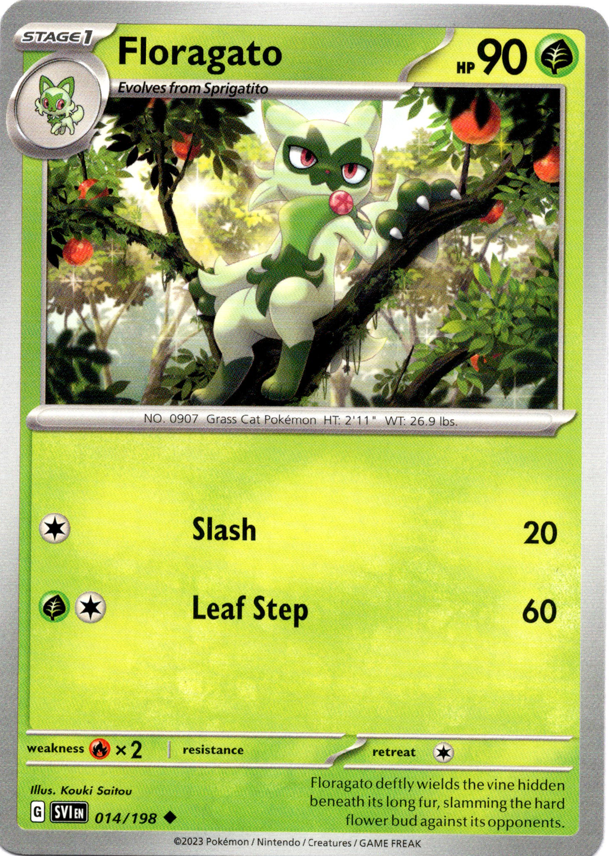 Floragato - 014/198 - Scarlet & Violet - Card Cavern