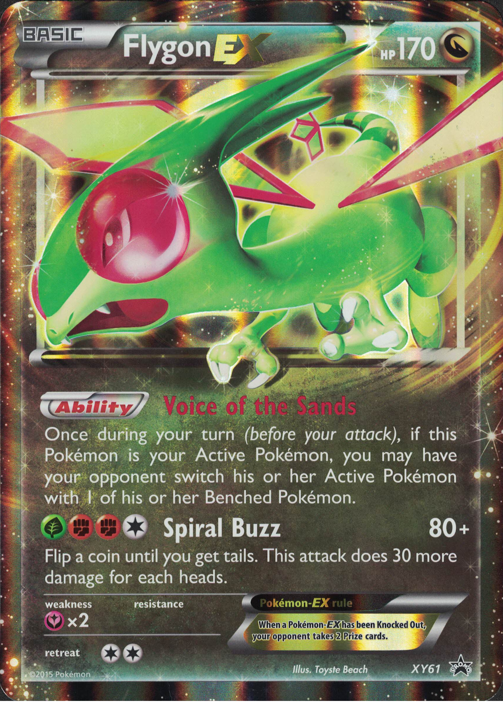 Flygon EX - XY61 - Jumbo Card - Card Cavern