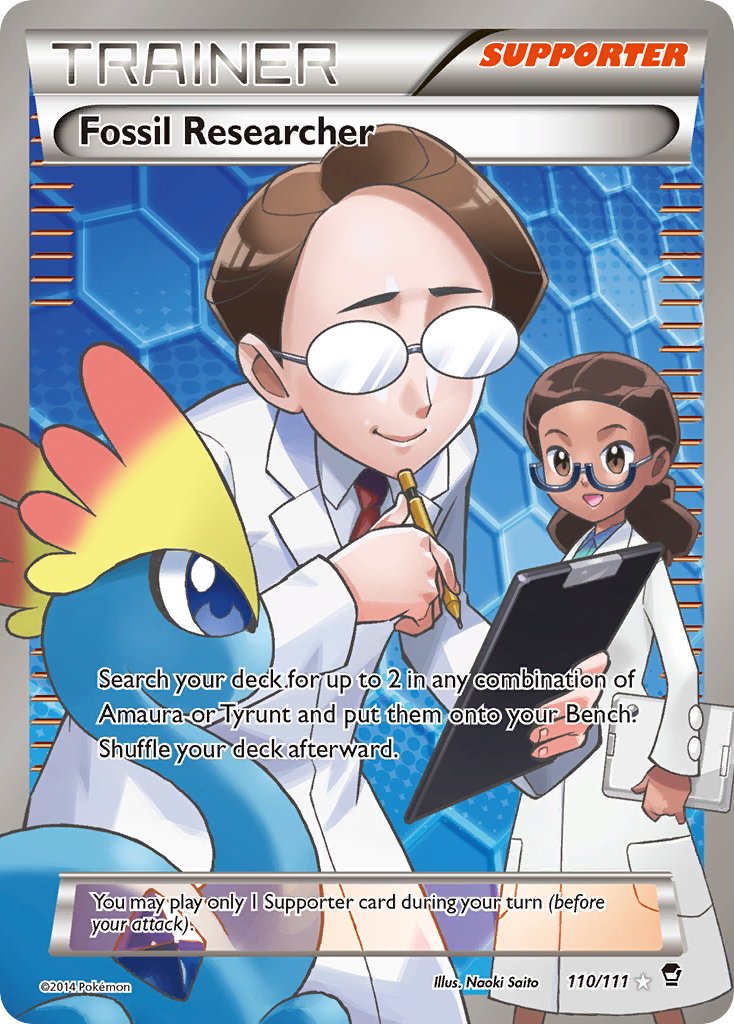 Fossil Researcher Full Art - 110/111 - Furious Fists - Holo - Card Cavern
